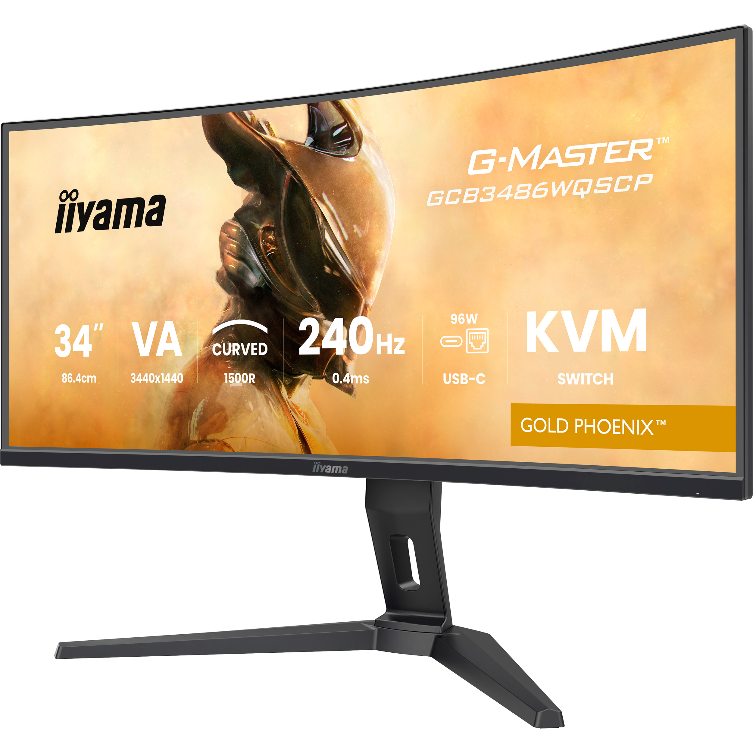 Монітор 34" IIYAMA G-Master GCB3486WQSCP-B1 Gold Phoenix