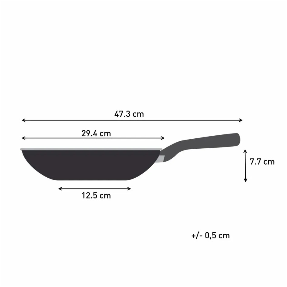 Сковорода вок TEFAL Hard Stone 28см (D4561932)
