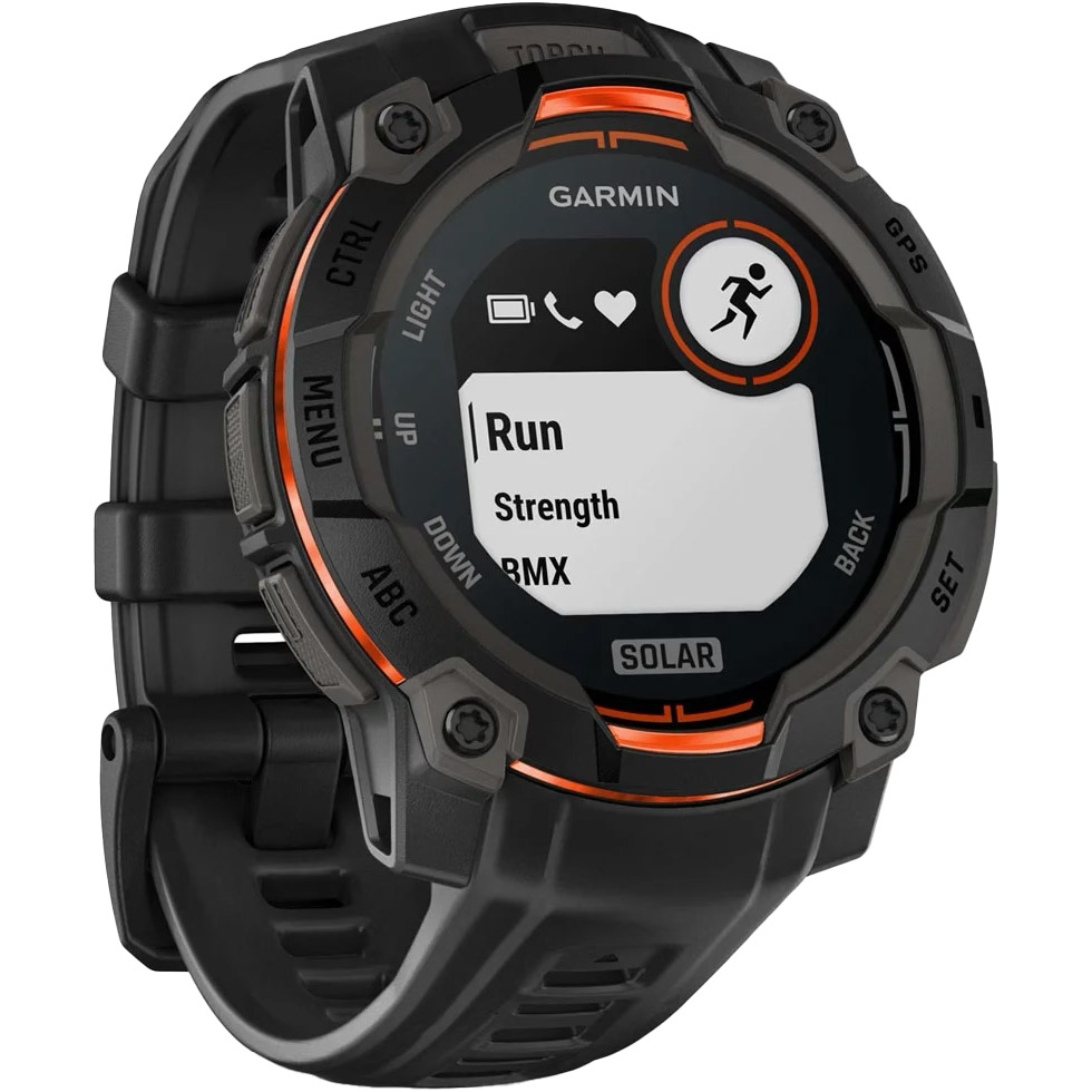 Смарт-годинник GARMIN Instinct 3 Solar 45mm Black with Black Band (010-02934-00)