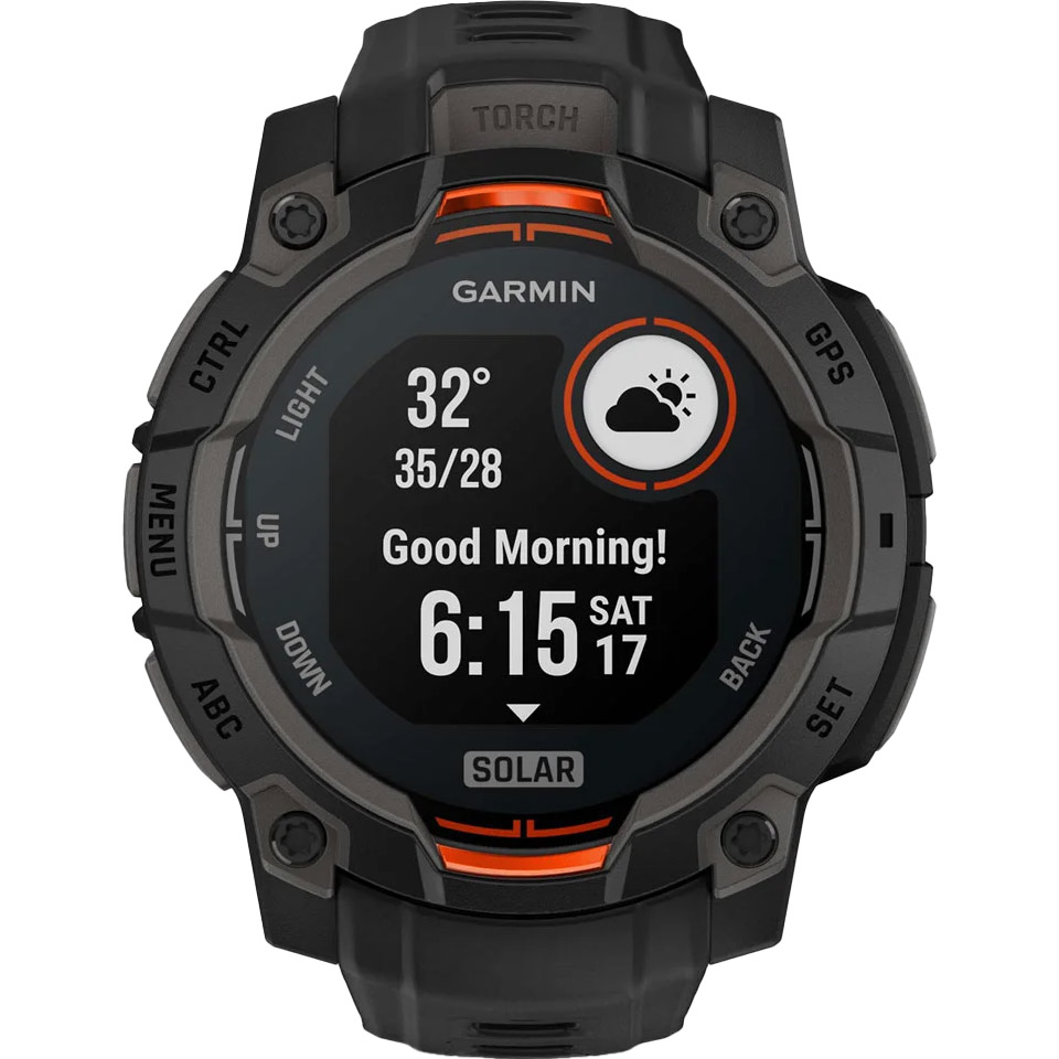 Смарт-годинник GARMIN Instinct 3 Solar 45mm Black with Black Band (010-02934-00)