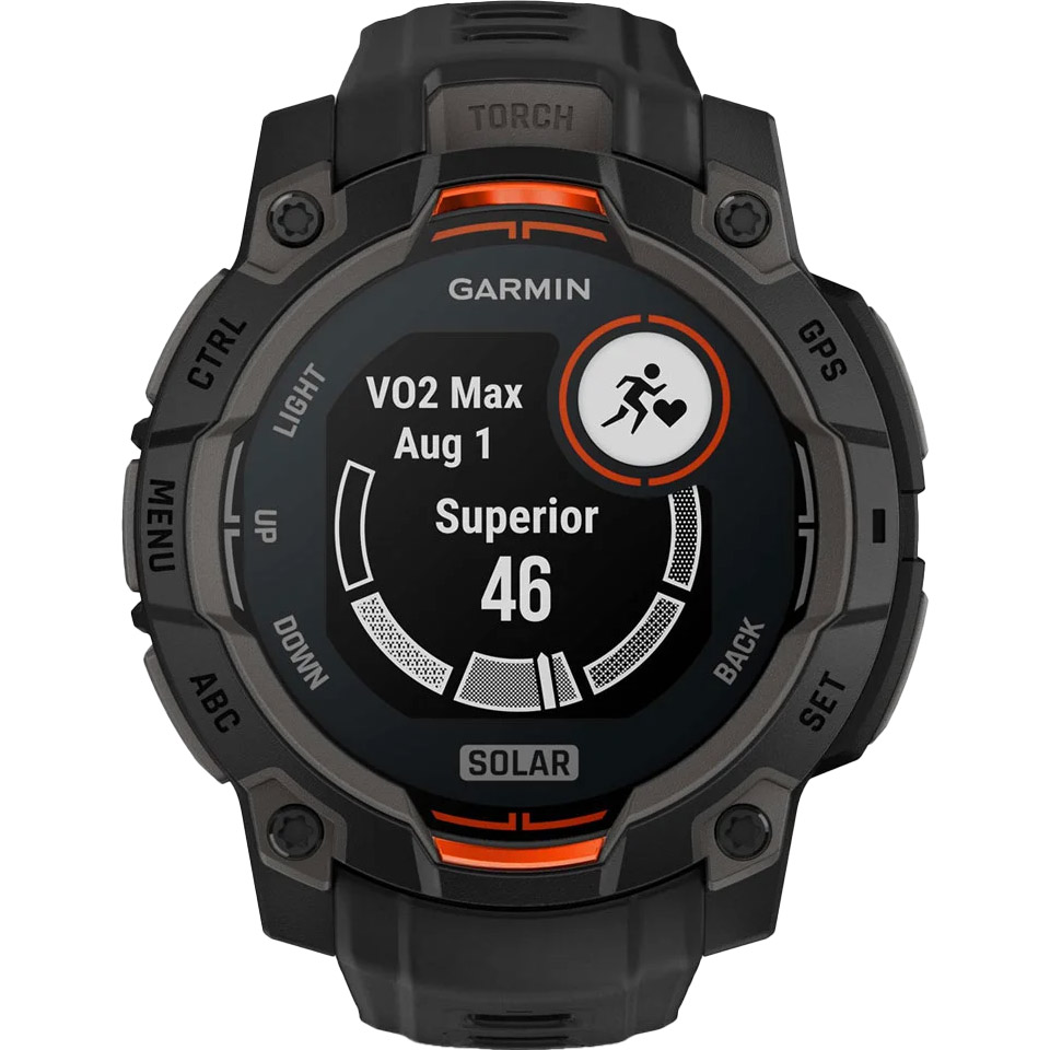 Смарт-годинник GARMIN Instinct 3 Solar 45mm Black with Black Band (010-02934-00)