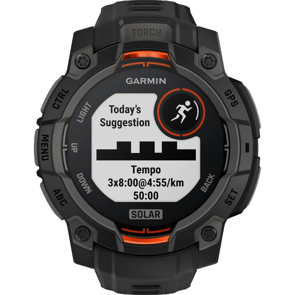 Смарт-годинник GARMIN Instinct 3 Solar 45mm Black with Black Band (010-02934-00)