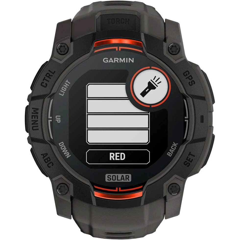 Смарт-годинник GARMIN Instinct 3 Solar 50mm Black with Charcoal Band (010-02935-00)