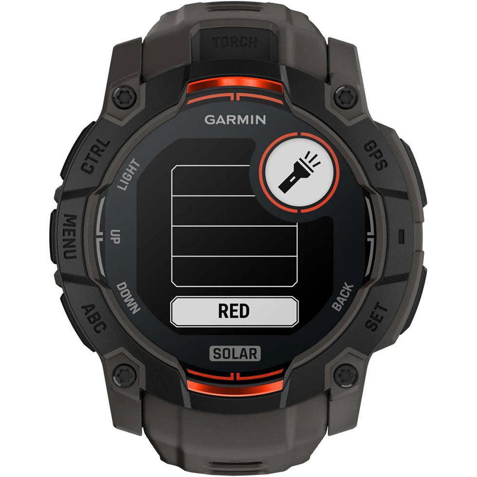Смарт-годинник GARMIN Instinct 3 Solar 50mm Black with Charcoal Band (010-02935-00)
