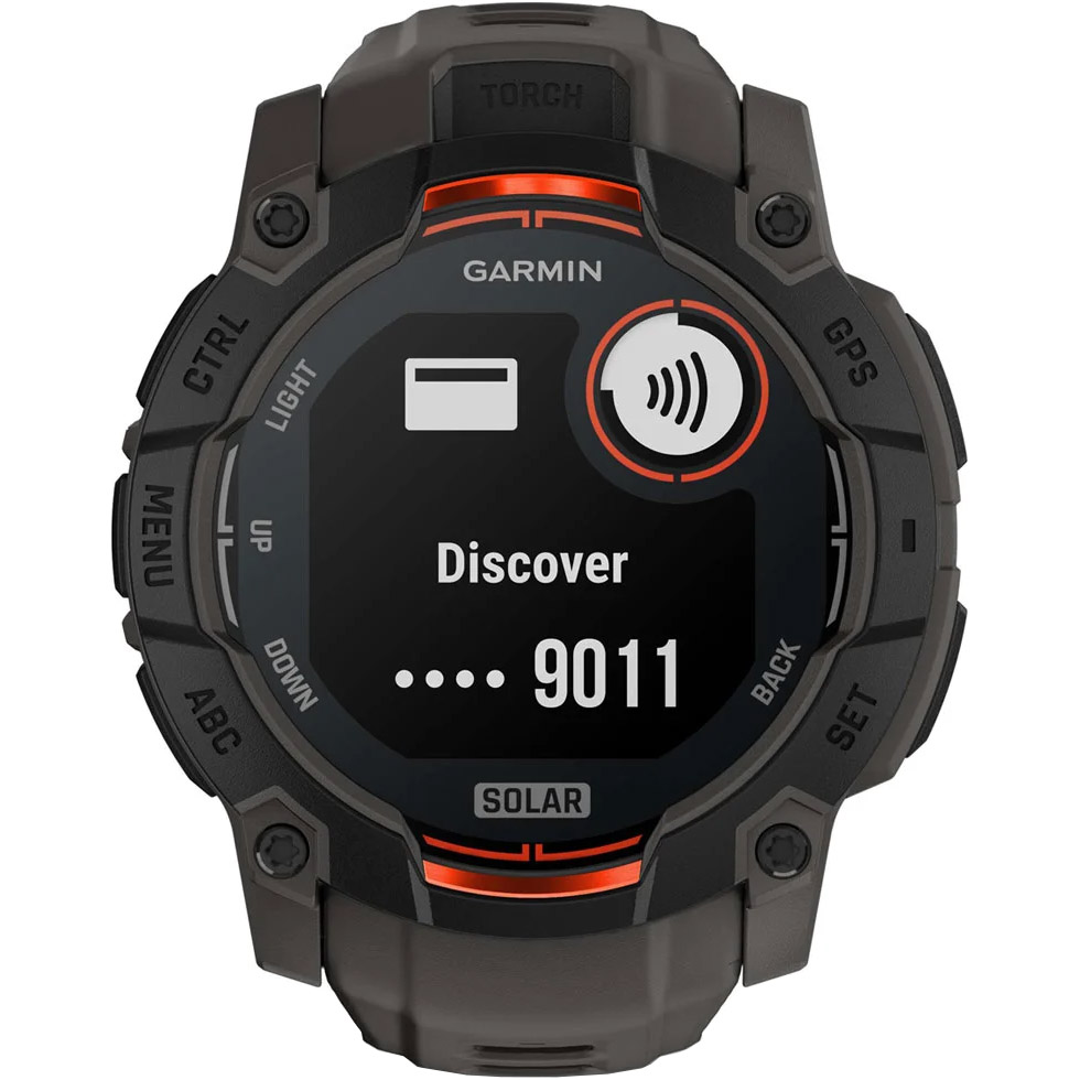 Смарт-годинник GARMIN Instinct 3 Solar 50mm Black with Charcoal Band (010-02935-00)