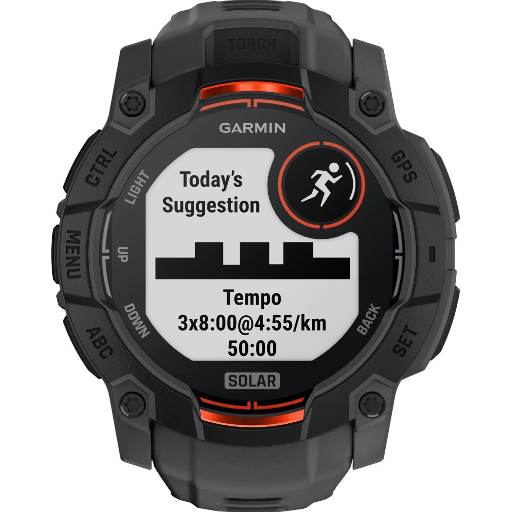 Смарт-годинник GARMIN Instinct 3 Solar 50mm Black with Charcoal Band (010-02935-00)