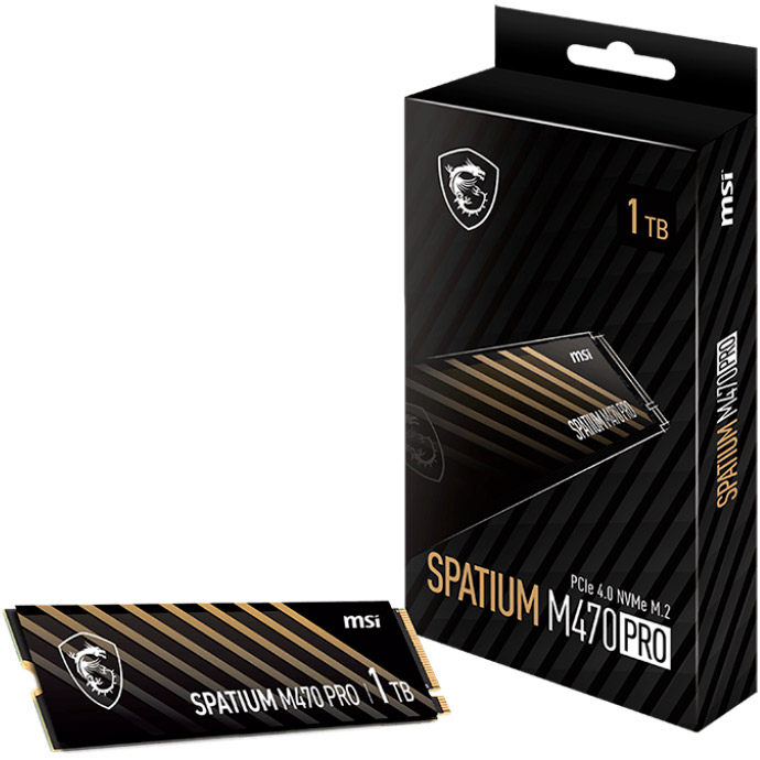 SSD диск MSI Spatium M470 Pro 1TB M.2 NVMe (S78-440L0J0-P83)