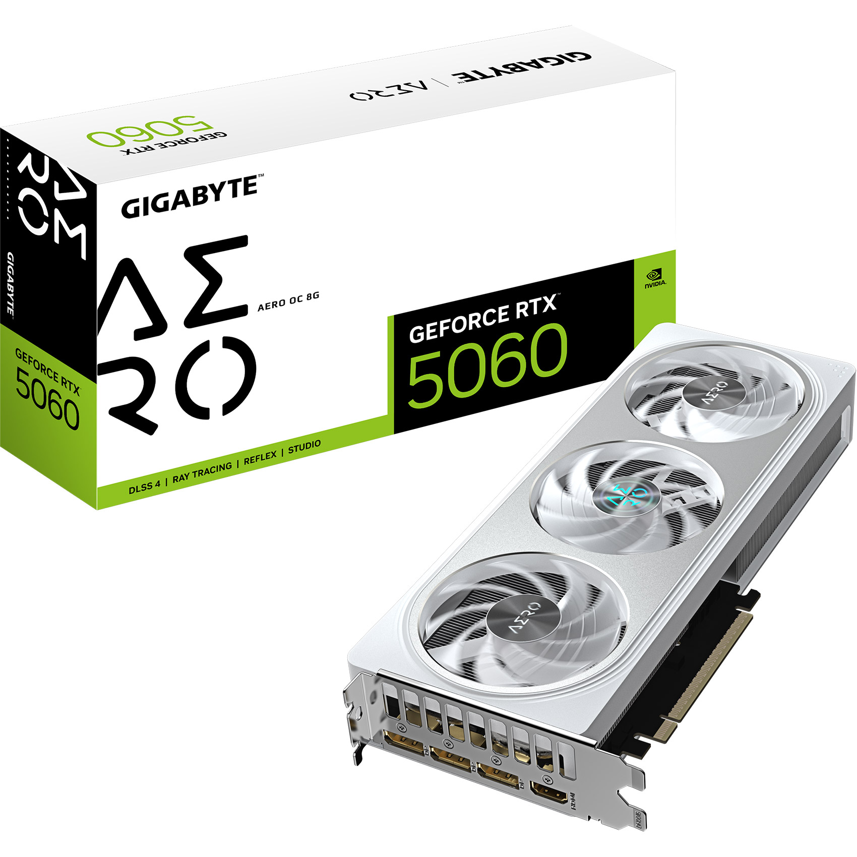 Відеокарта GIGABYTE GeForce RTX 5060 Aero OC 8G (GV-N5060AERO OC-8GD)