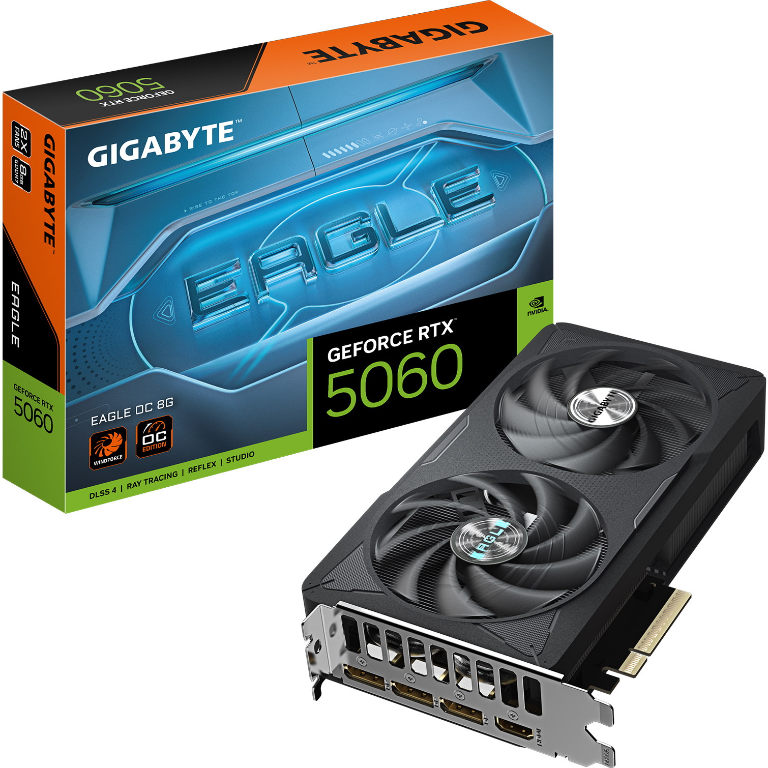Відеокарта GIGABYTE GeForce RTX 5060 Eagle OC 8G (GV-N5060EAGLE OC-8GD)