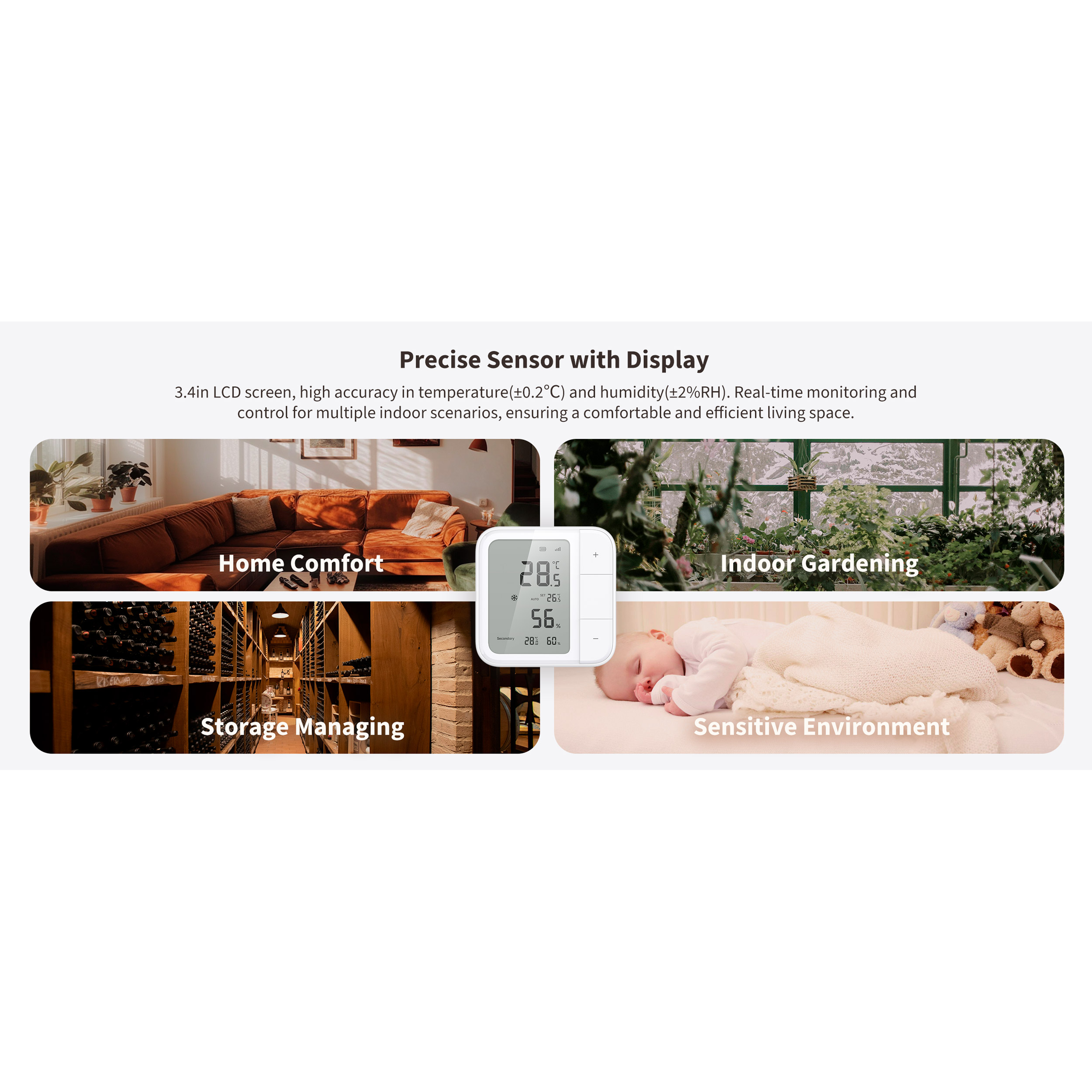 Датчик температури та вологості AQARA Climate Sensor W100 (TH-S04D)