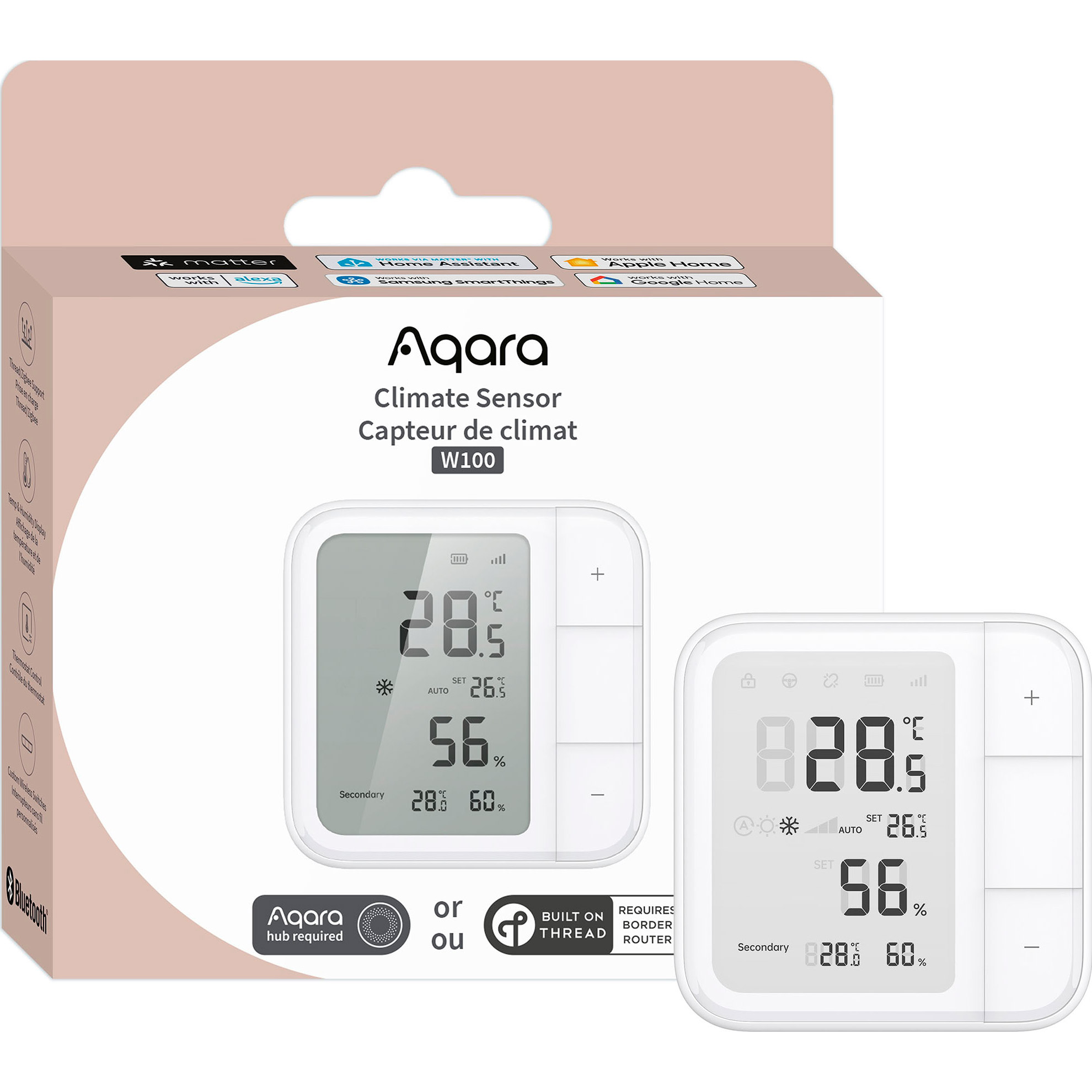 Датчик температури та вологості AQARA Climate Sensor W100 (TH-S04D)
