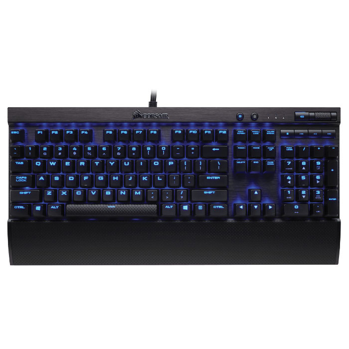Клавіатура CORSAIR K70 LUX Mechanical Gaming Blue LED Cherry MX Red (CH-9101030-EU)