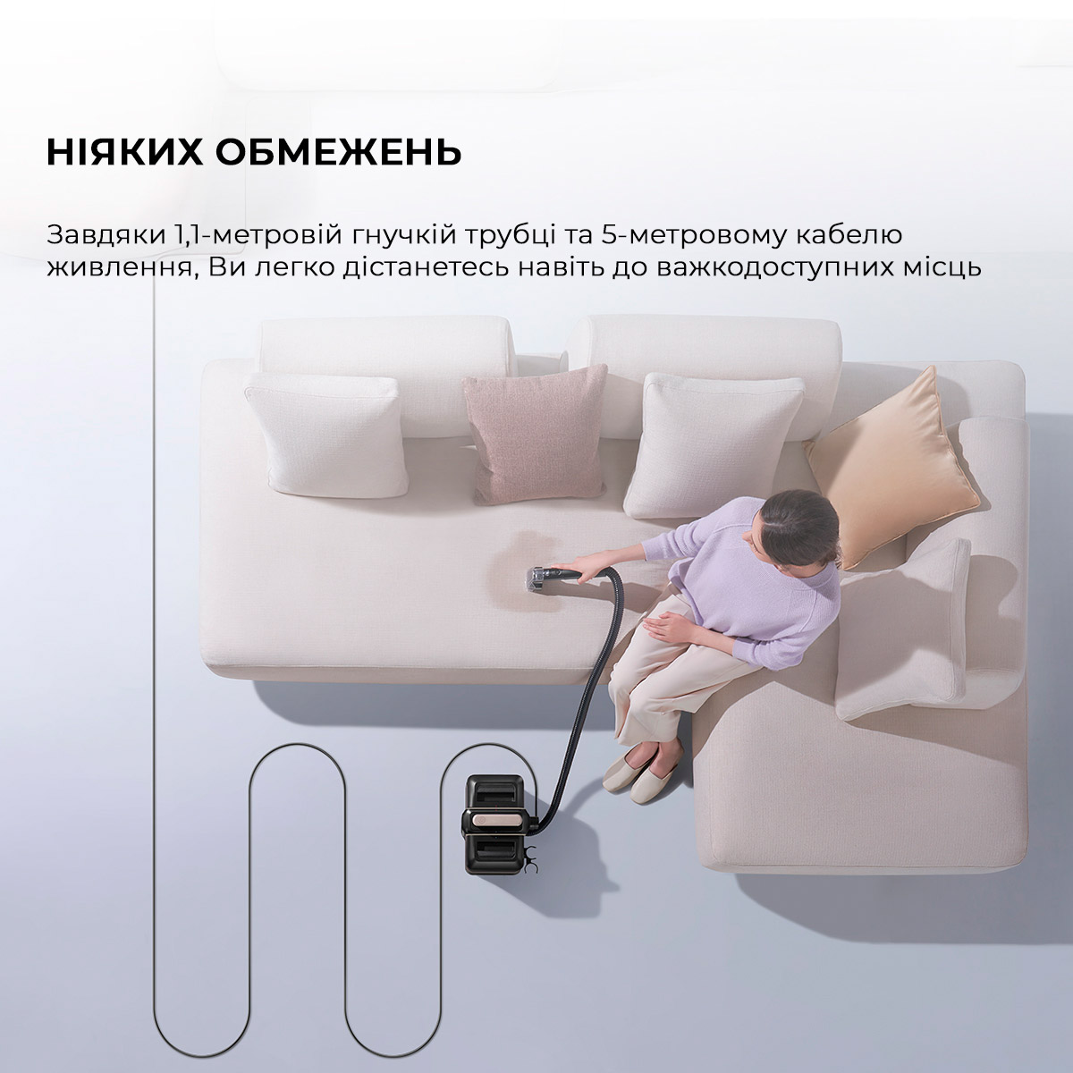 Моющий пылесос для чистки ткани DREAME N10 (N10-BL)