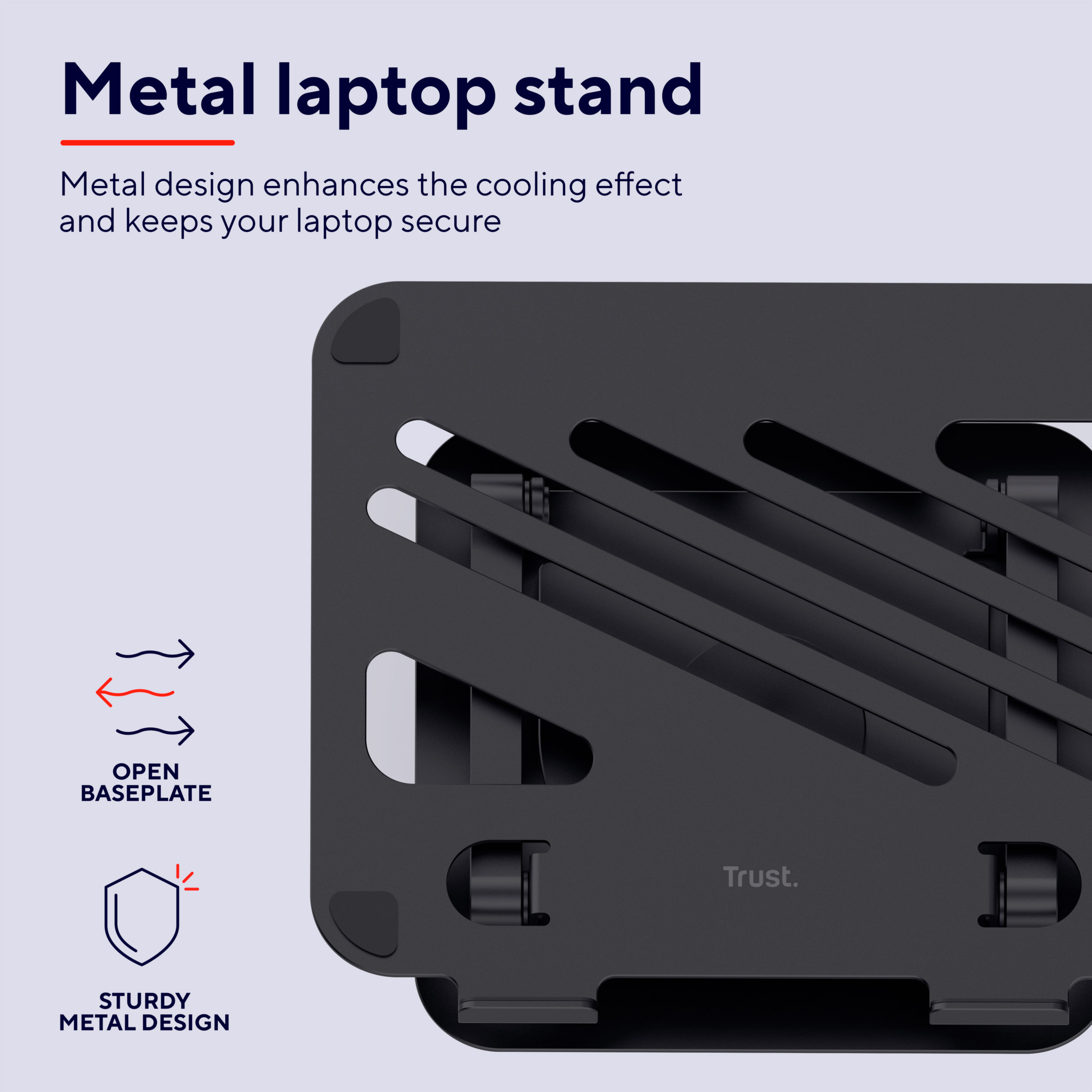 Підставка для ноутбука TRUST Zeff Metal Laptop Riser Stand (25482)