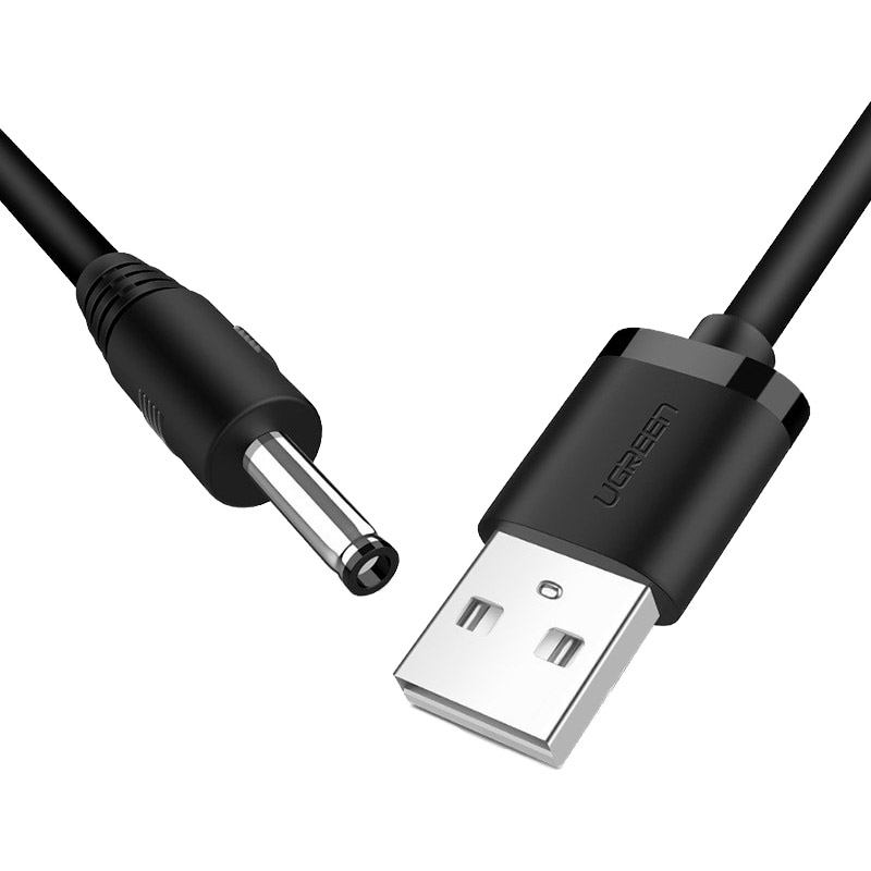 Кабель UGREEN US277 USB Male to DC 3.5mm 1м Black (10376)