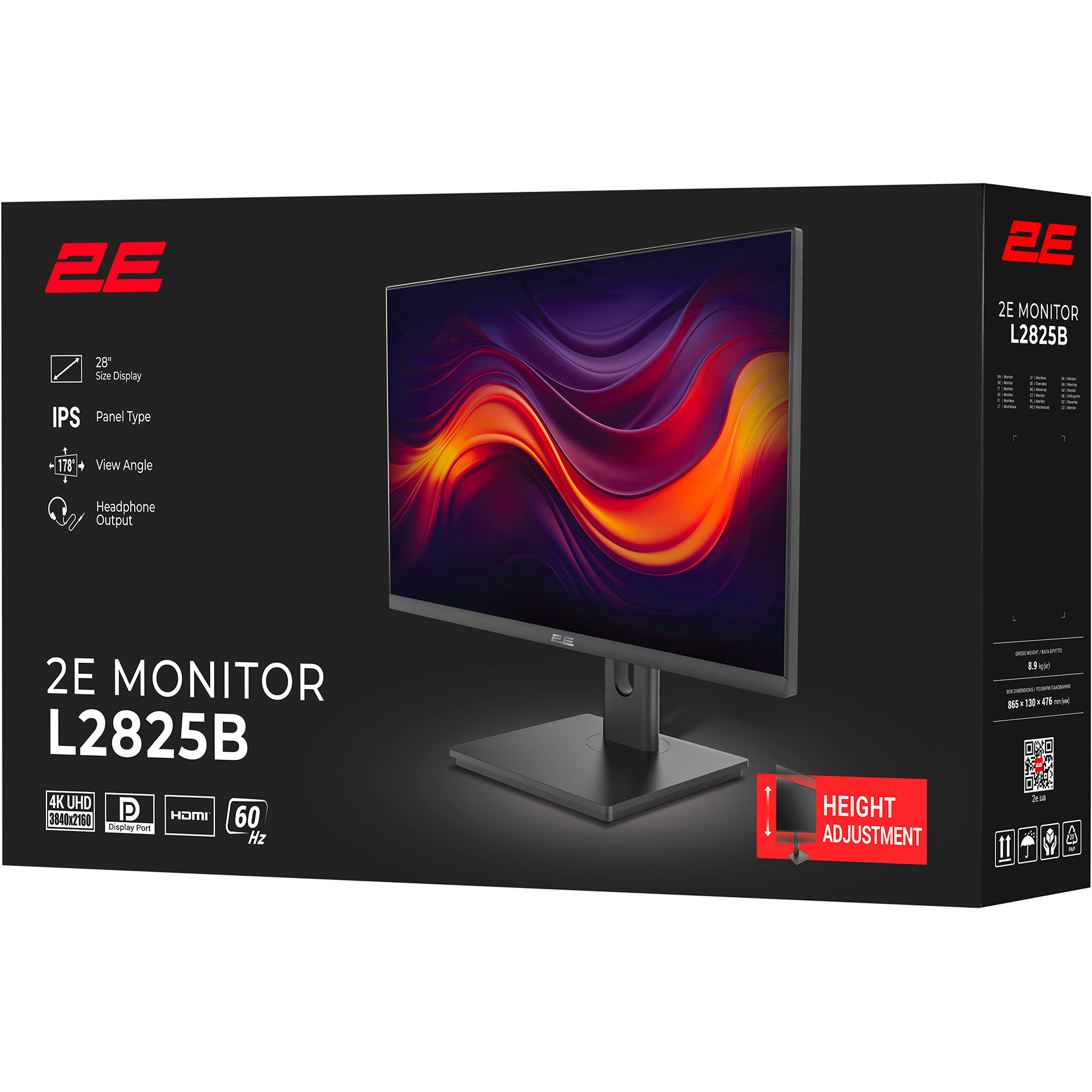 Монитор 28" 2E L2825B (2E-L2825B-01.UA)