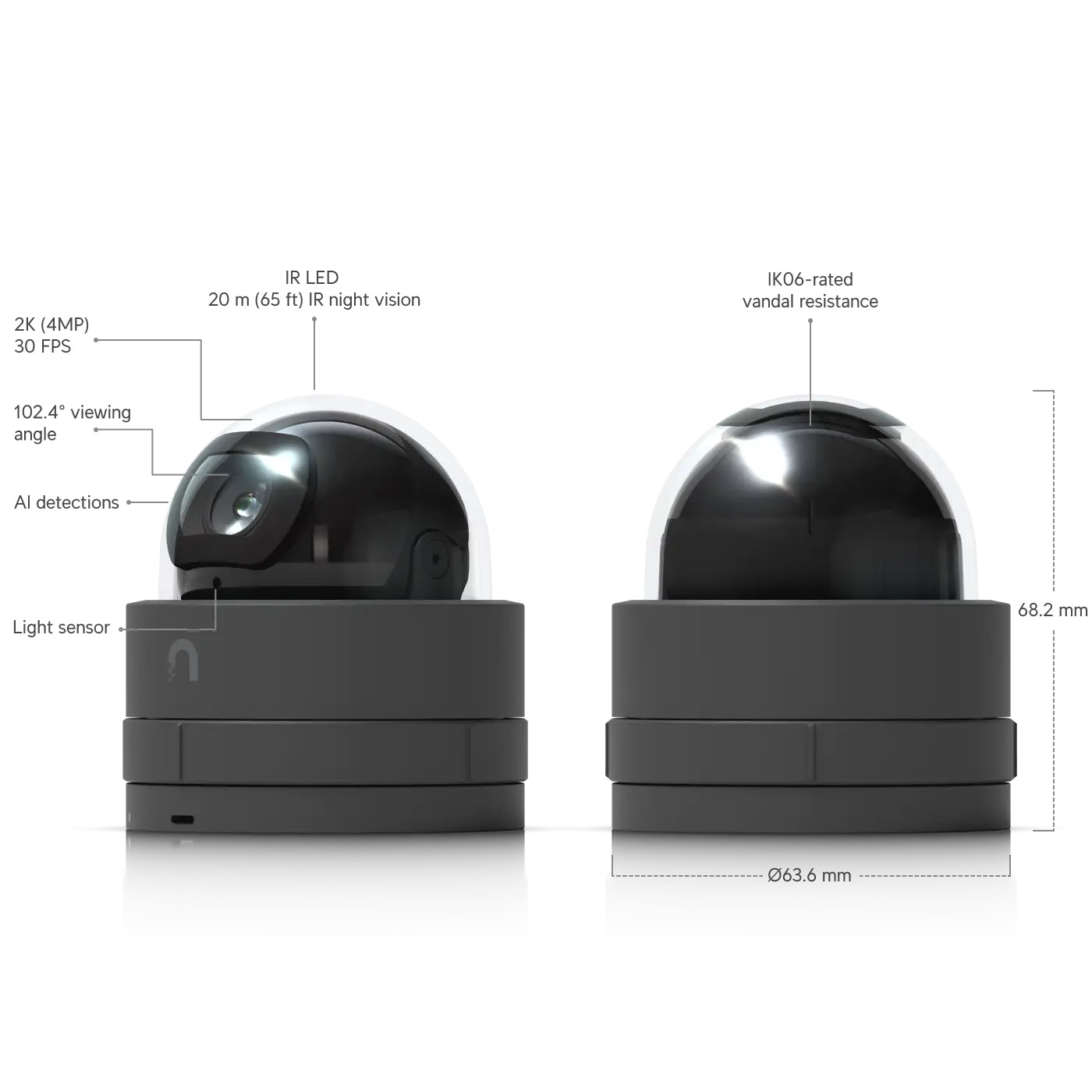 IP-камера UBIQUITI UniFi G5 Dome Ultra Black (UVC-G5-DOME-ULTRA-B)