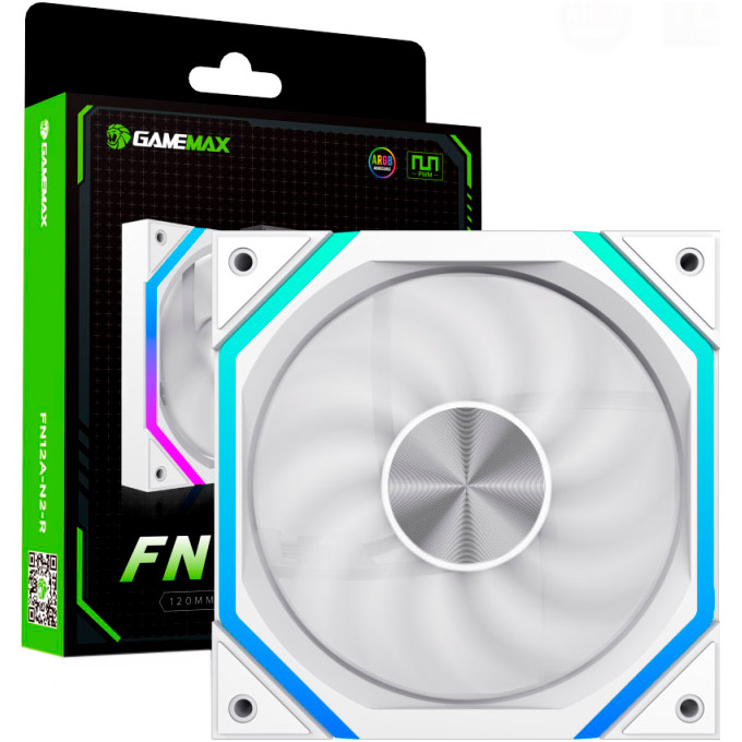 Вентилятор GAMEMAX FN12A-N2-W White