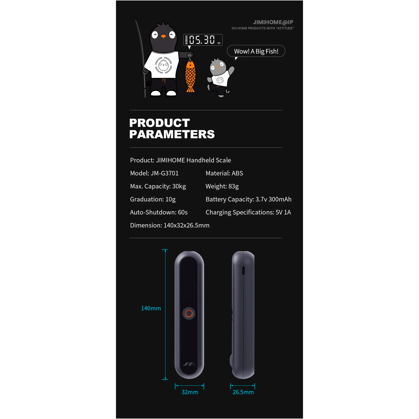 Багажные весы Xiaomi JIMIHOME JM-G3701 Hendheld Scale