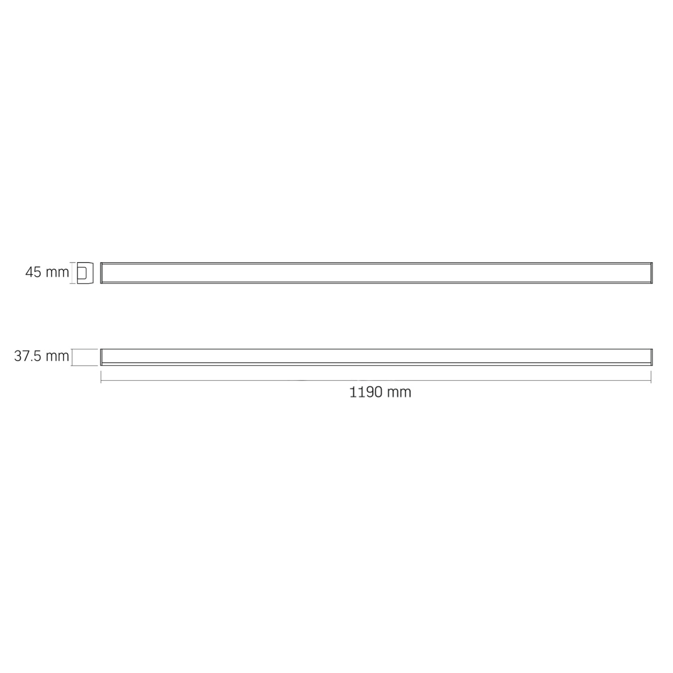Линейный светильник VIDEX VL-BN03-50125B 50W 5000K