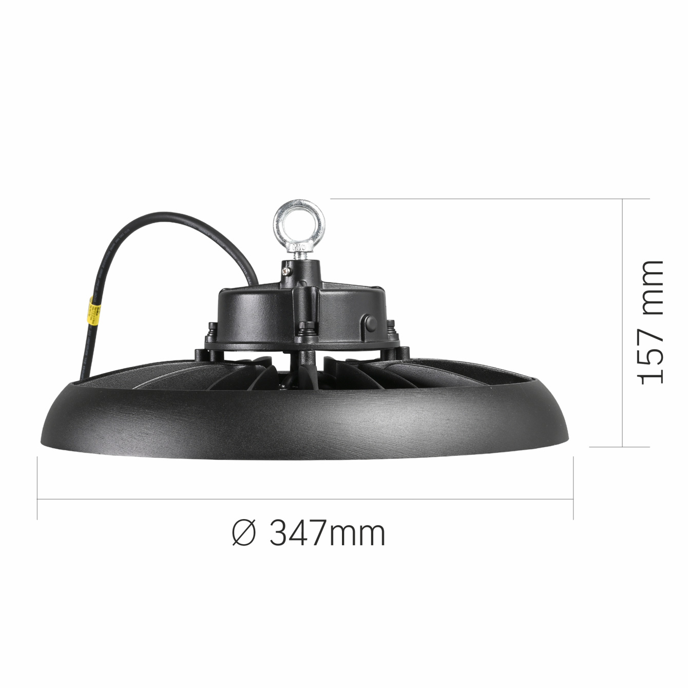 Светильник индустриальный VIDEX VL-HB01-2005B Black 200W 5000K