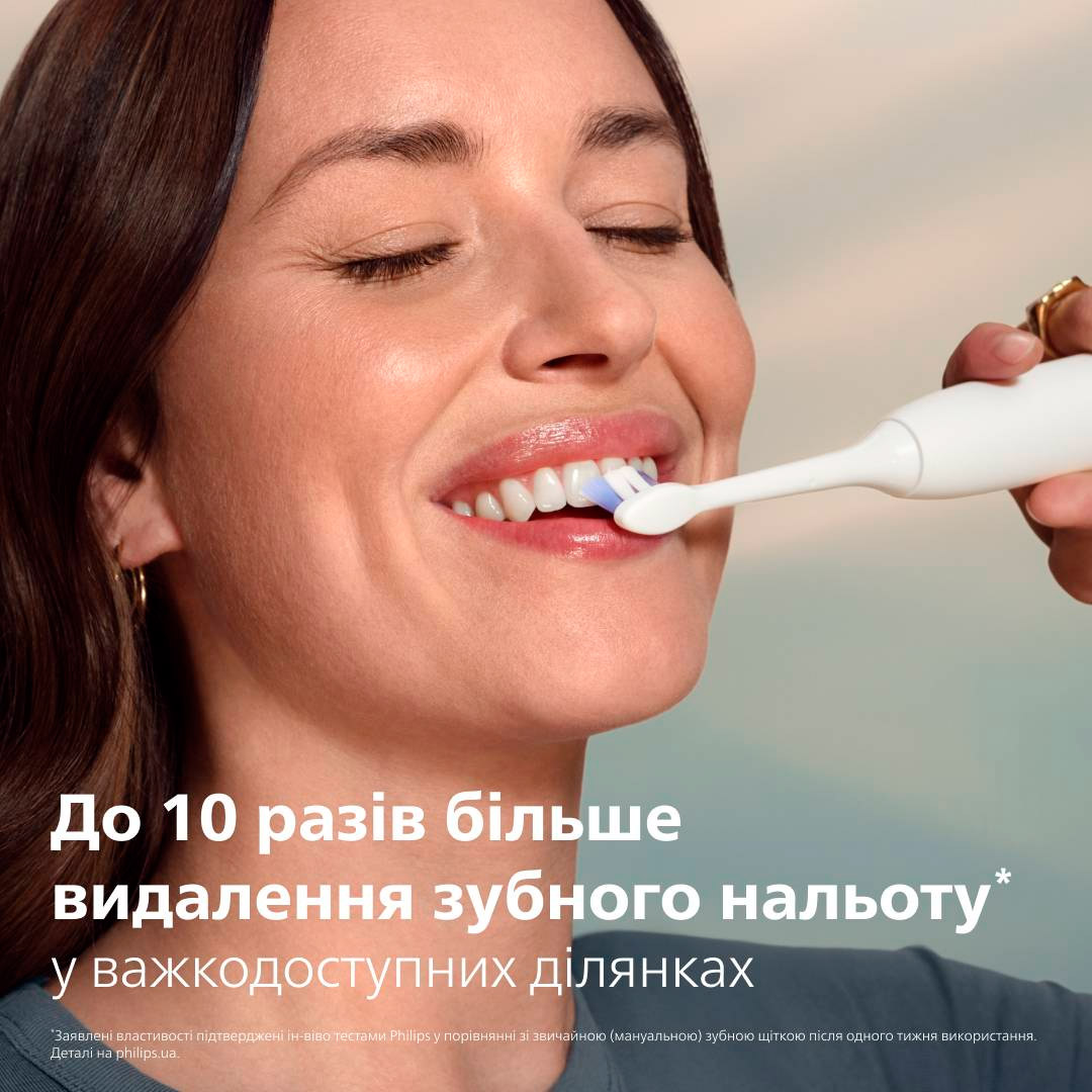 Электрическая зубная щётка PHILIPS Sonicare 6100 series White + дорожный футляр (HX7400/06)