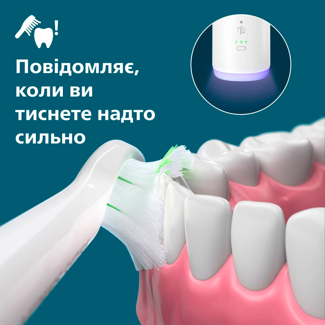 Электрическая зубная щётка PHILIPS Sonicare 6100 series White + дорожный футляр (HX7400/06)