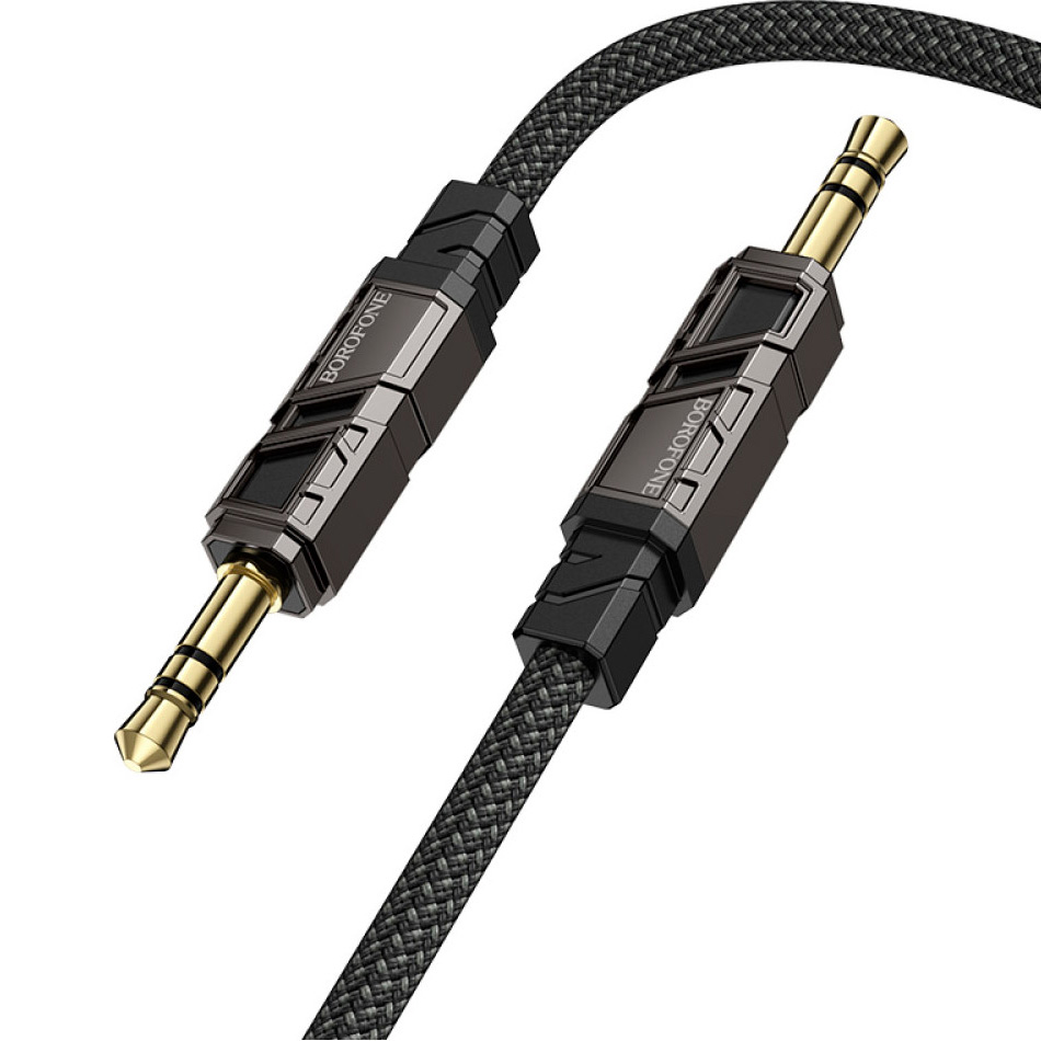 Кабель BOROFONE BL22 Dignity Digital AUX Audio Cable mini-jack 3.5mm 1м Black
