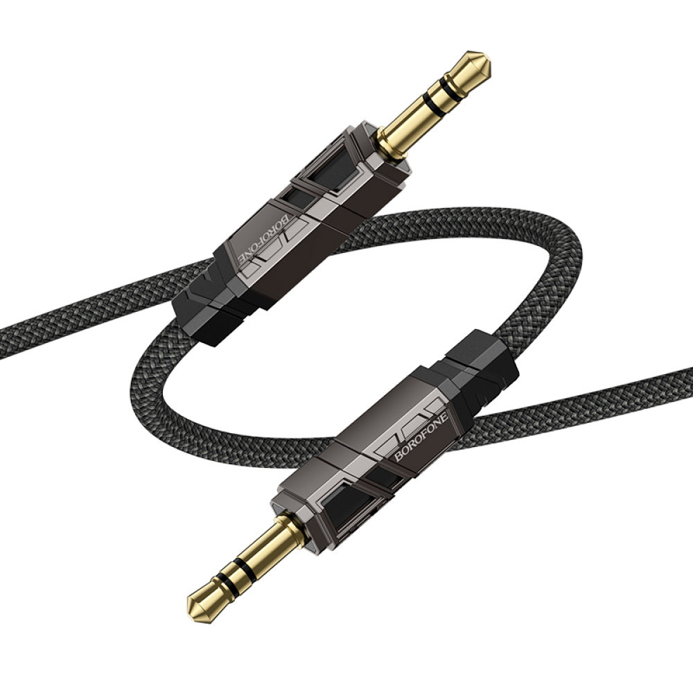 Кабель BOROFONE BL22 Dignity Digital AUX Audio Cable mini-jack 3.5mm 1м Black