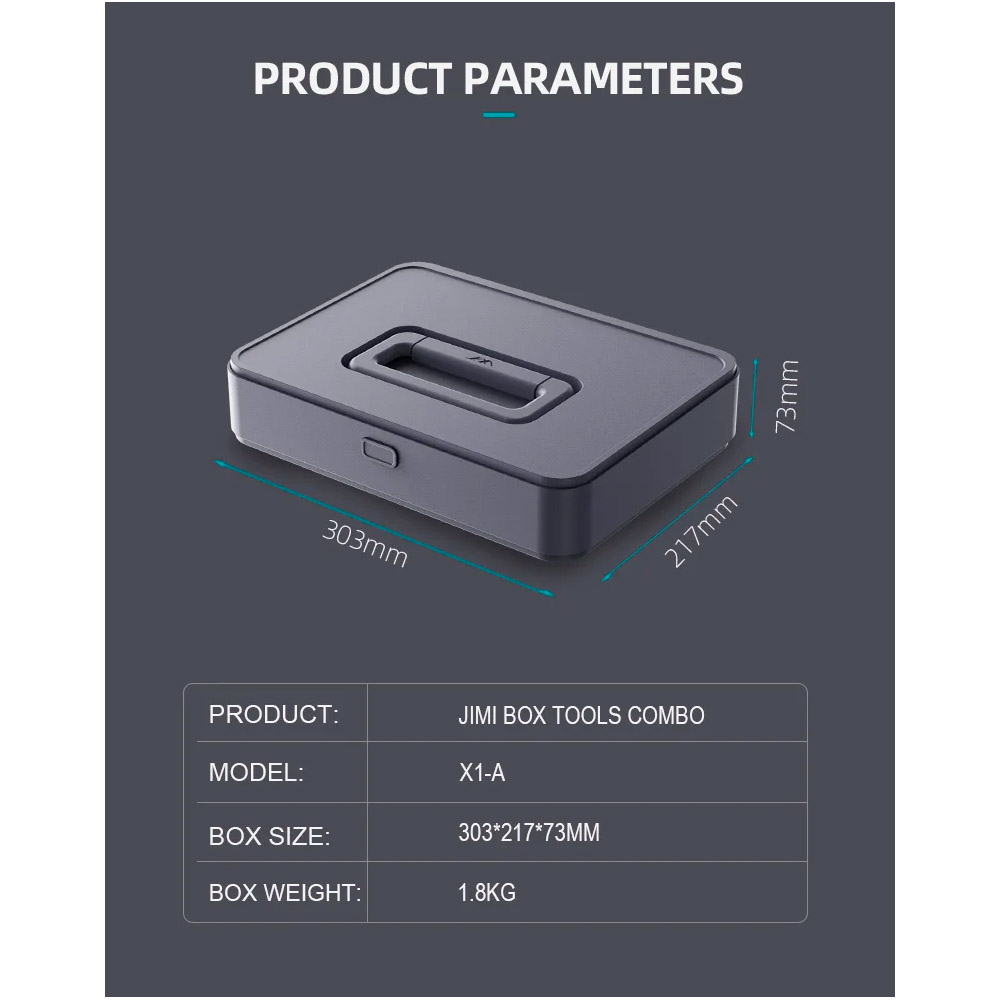 Набор инструментов Xiaomi JIMIHOME X1-A 34пр