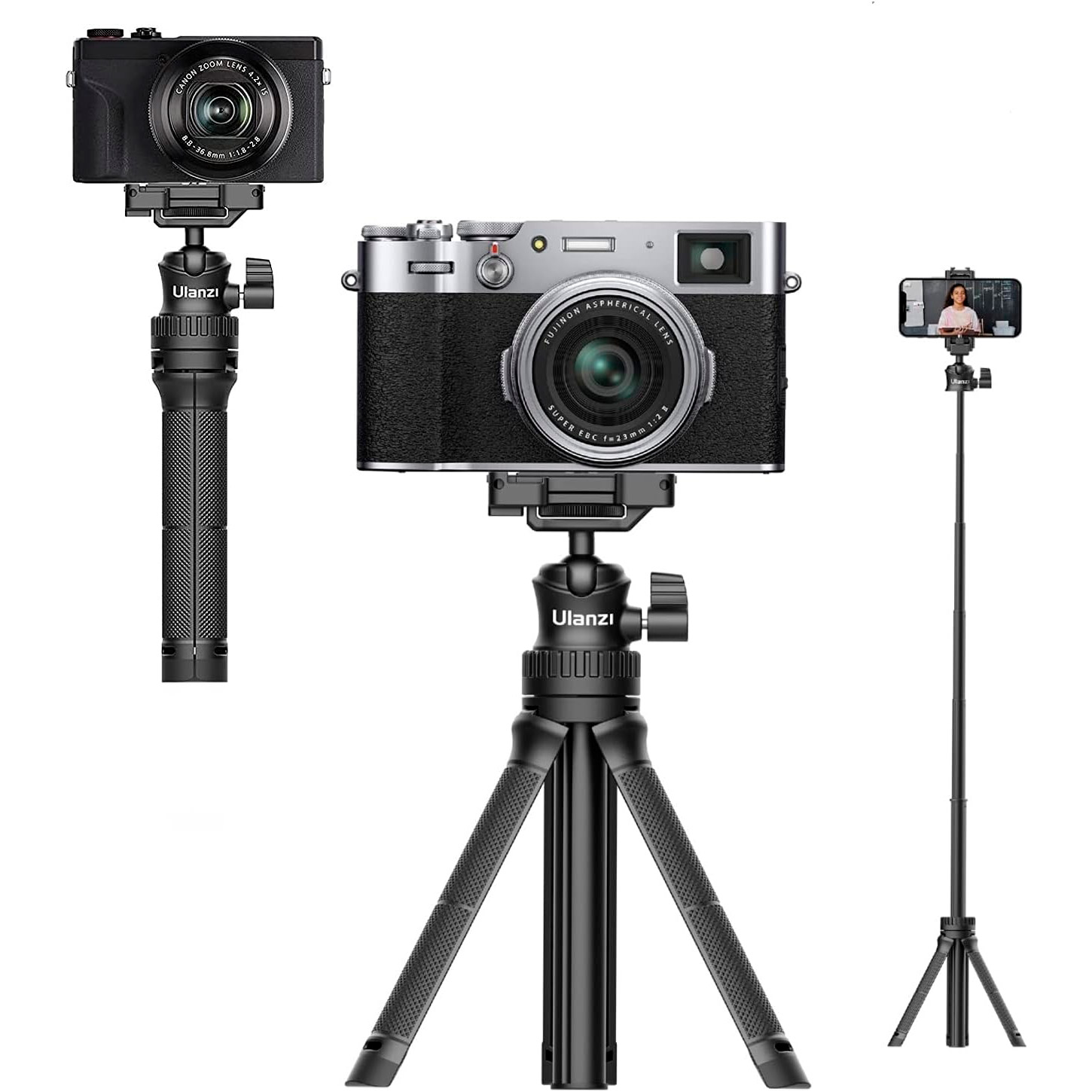 Штатив ULANZI MT-34 Multi-Functional Extendable Tripod Black (2412)