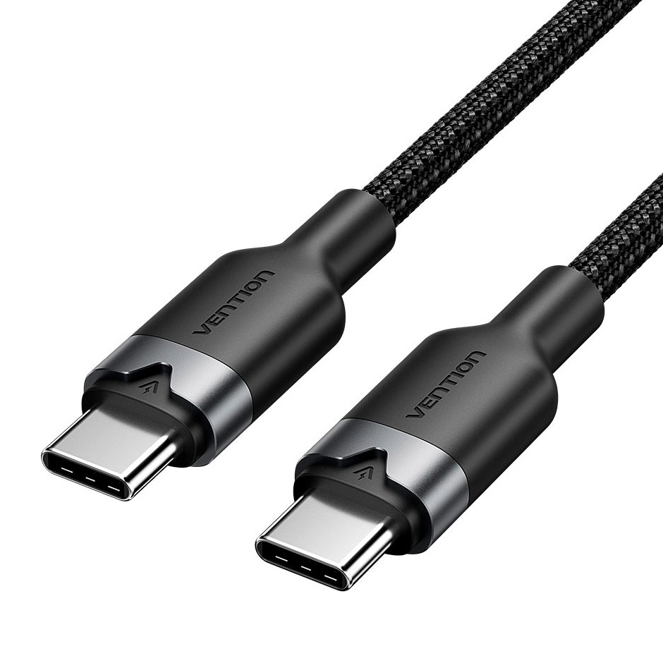 Кабель VENTION USB2.0 Type-C Male to Type-C Male PD 240 5A 2м Black (TRIBH)
