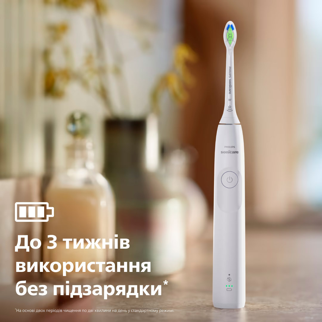 Електрична зубна щітка PHILIPS Sonicare 5300 series White + дорожній футляр (HX7108/02)