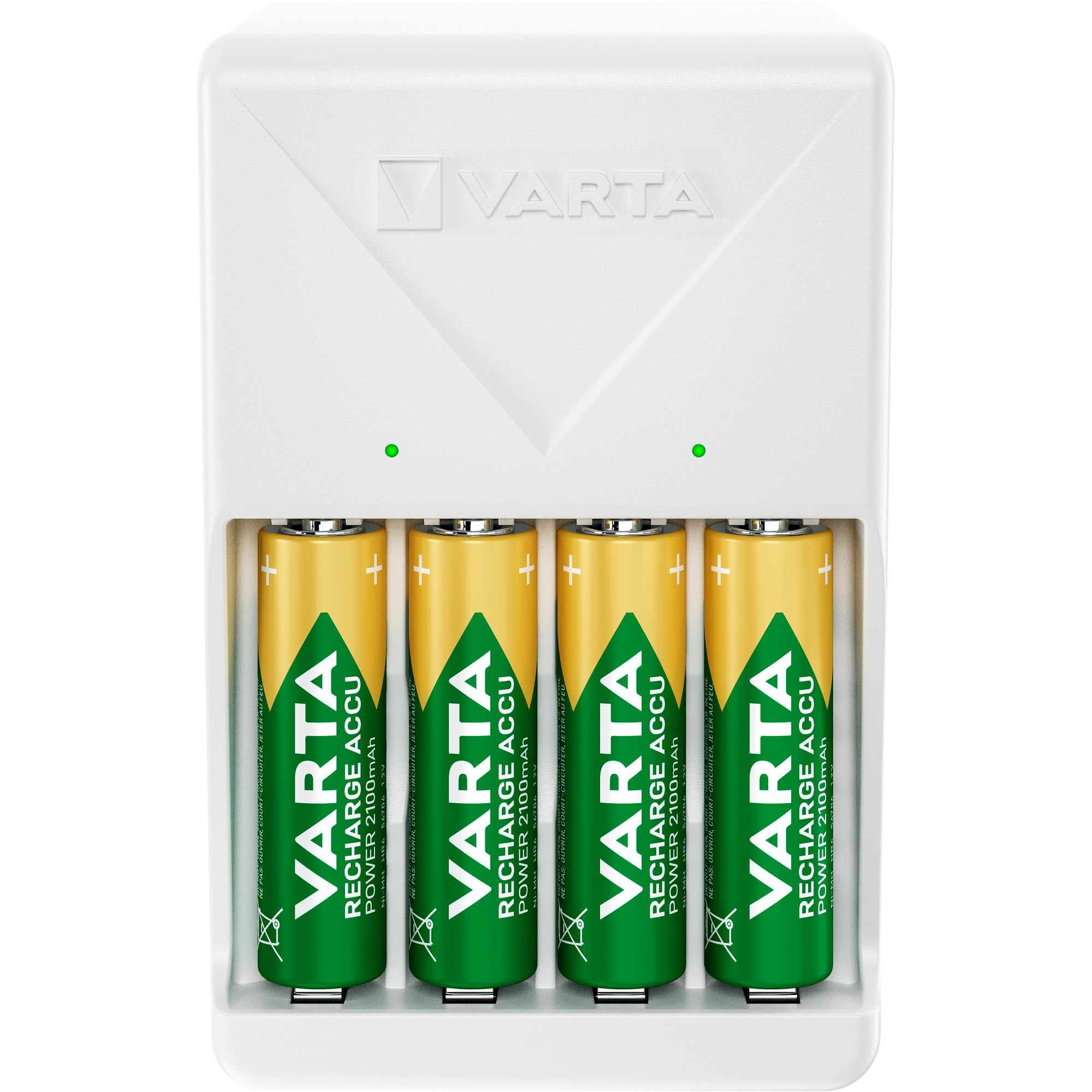 Зарядное устройство VARTA Plug Charger + 4xAA 2100mAh (57657 101 451)