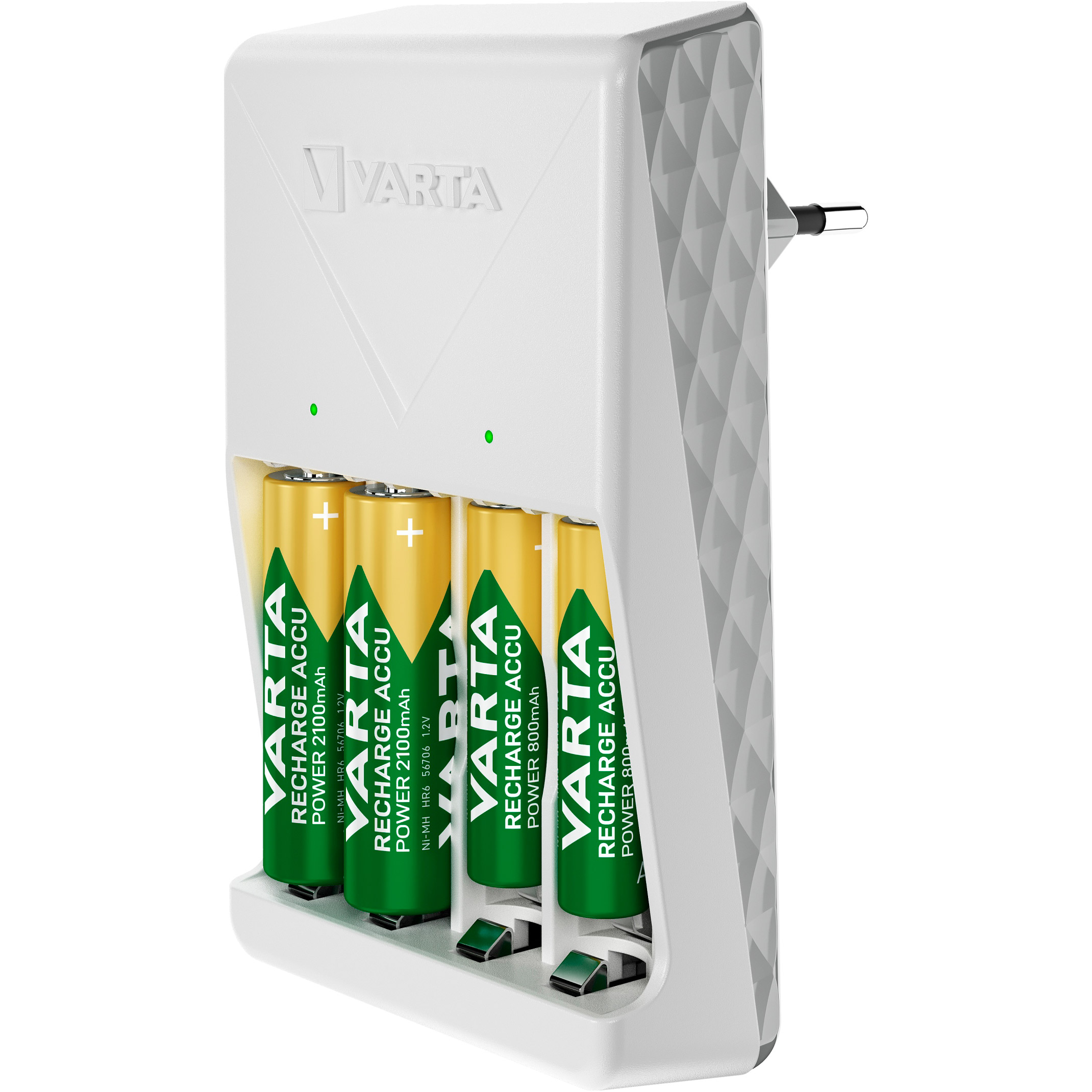 Зарядное устройство VARTA Plug Charger + 4xAA 2100mAh (57657 101 451)