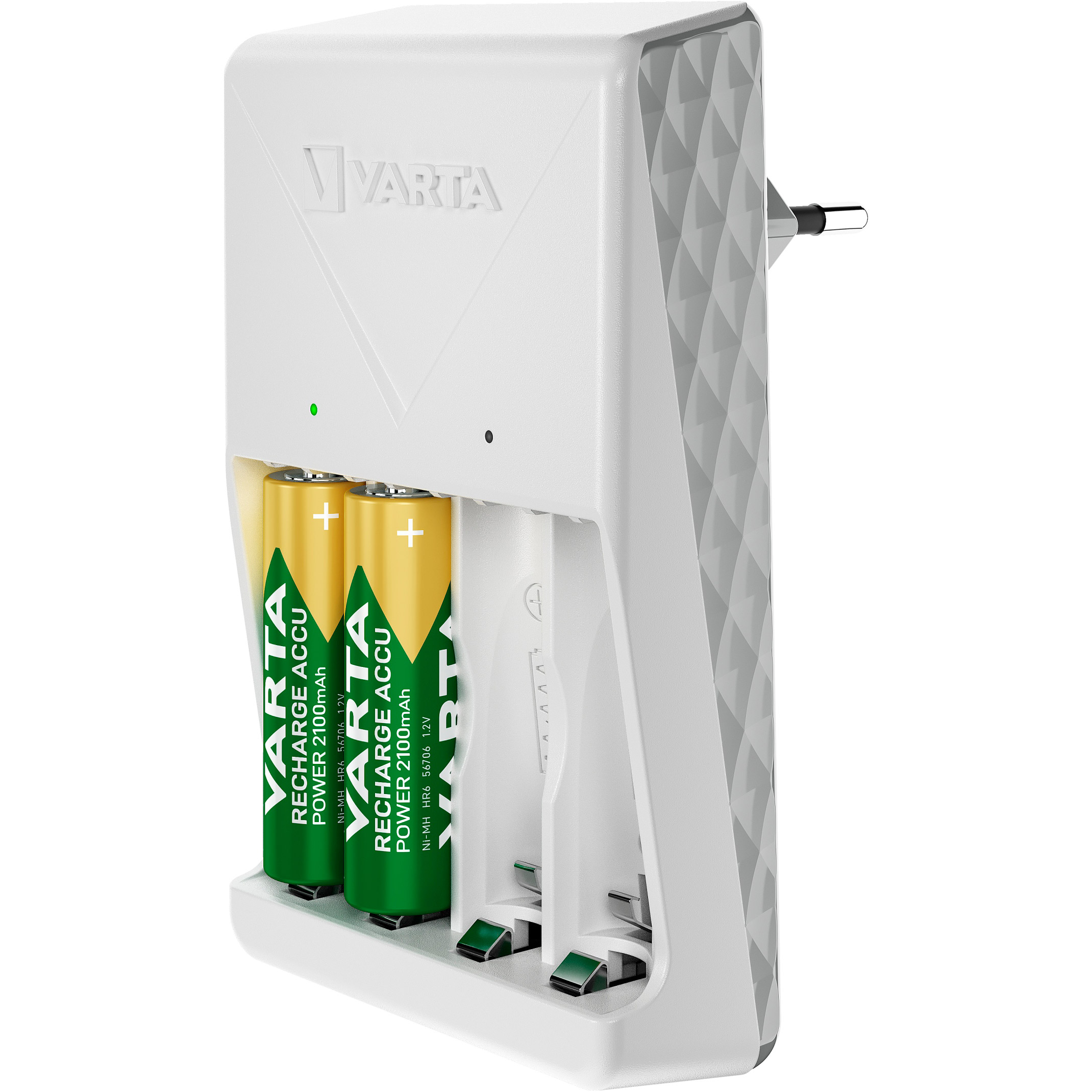 Зарядное устройство VARTA Plug Charger + 4xAA 2100mAh (57657 101 451)