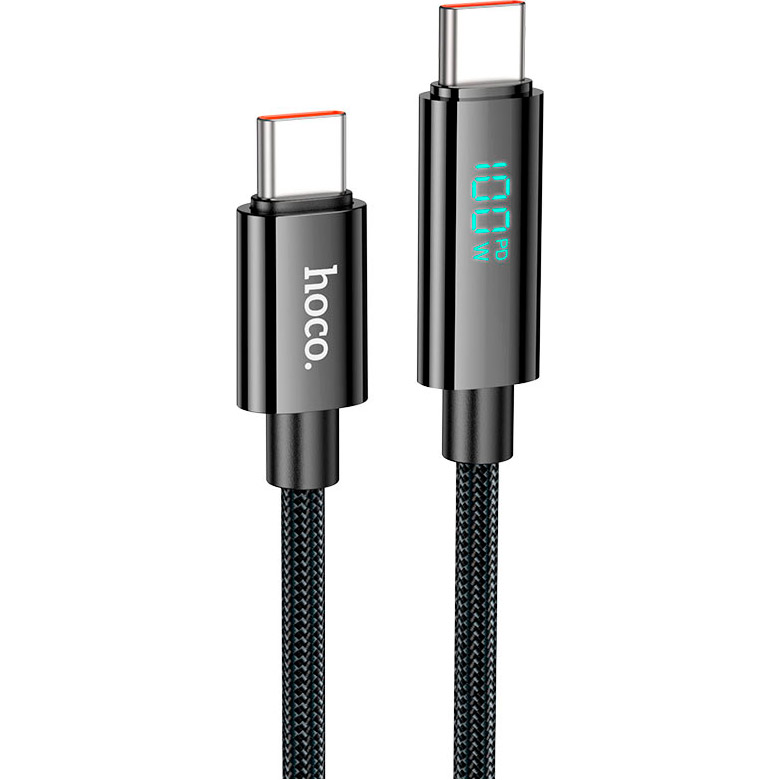 Кабель HOCO U125 Benefit Type-C to Type-C PD 100W 1.2м Black