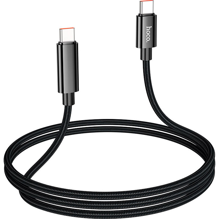 Кабель HOCO U125 Benefit Type-C to Type-C PD 100W 1.2м Black