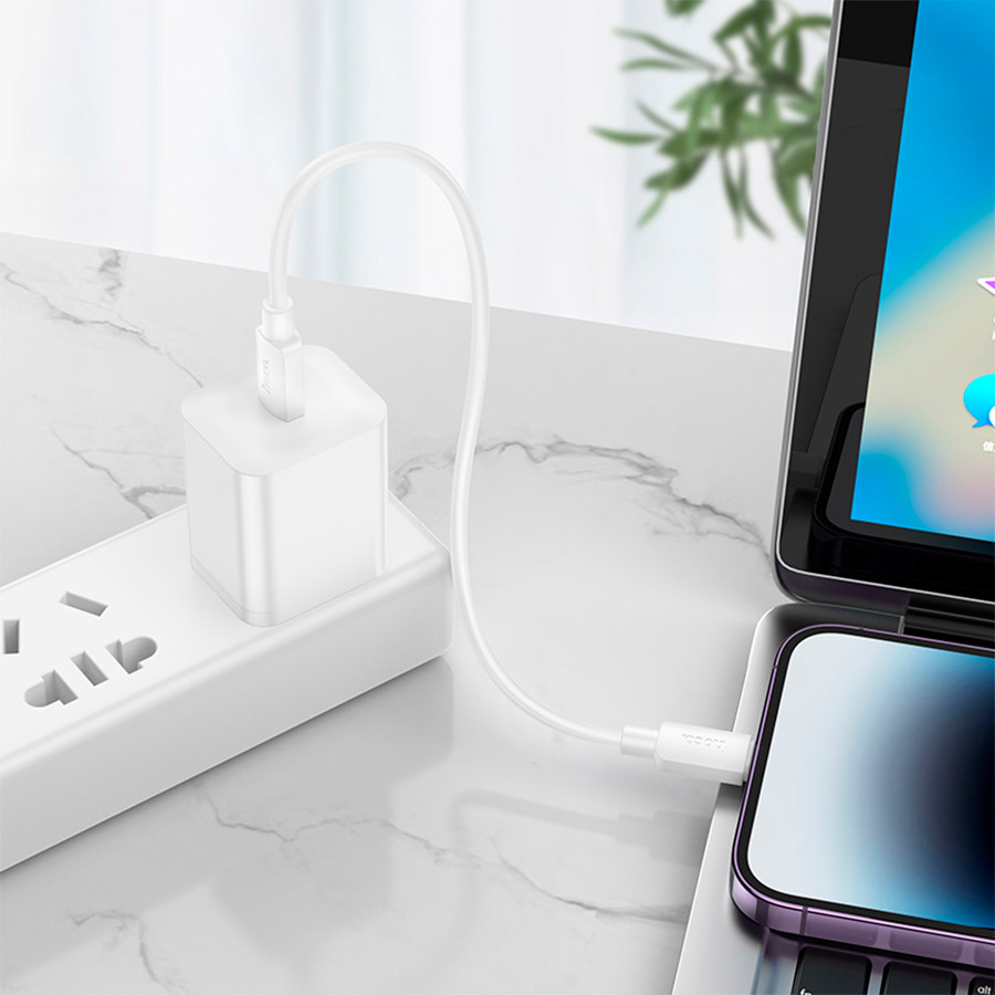 Кабель HOCO X96 Hyper Type-C to Lightning PD 20W 0.25м White