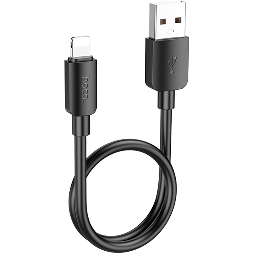 Кабель HOCO X96 Hyper USB-A to Lightning 0.25м Black