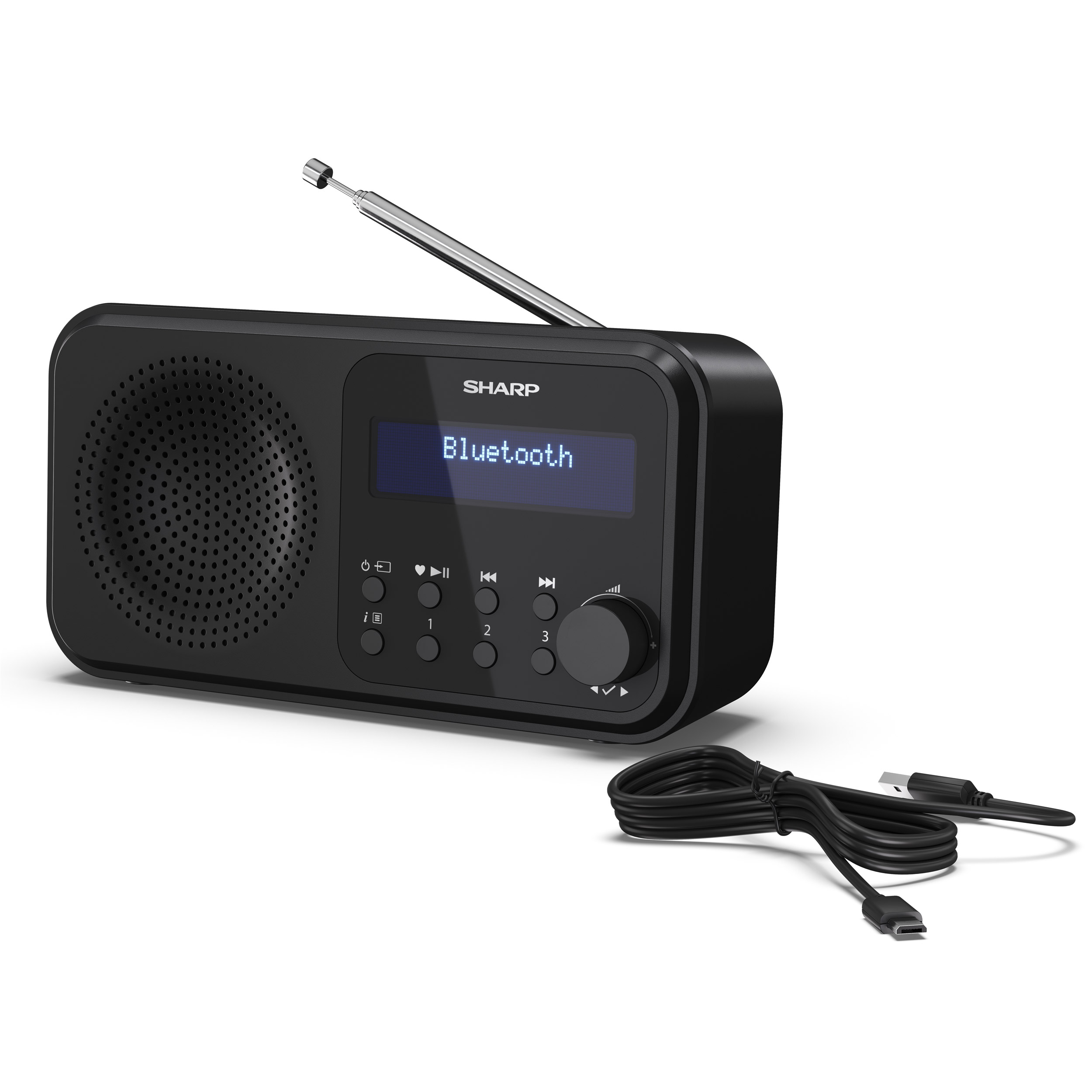 Портативный радиоприёмник SHARP DR-P420 Midnight Black