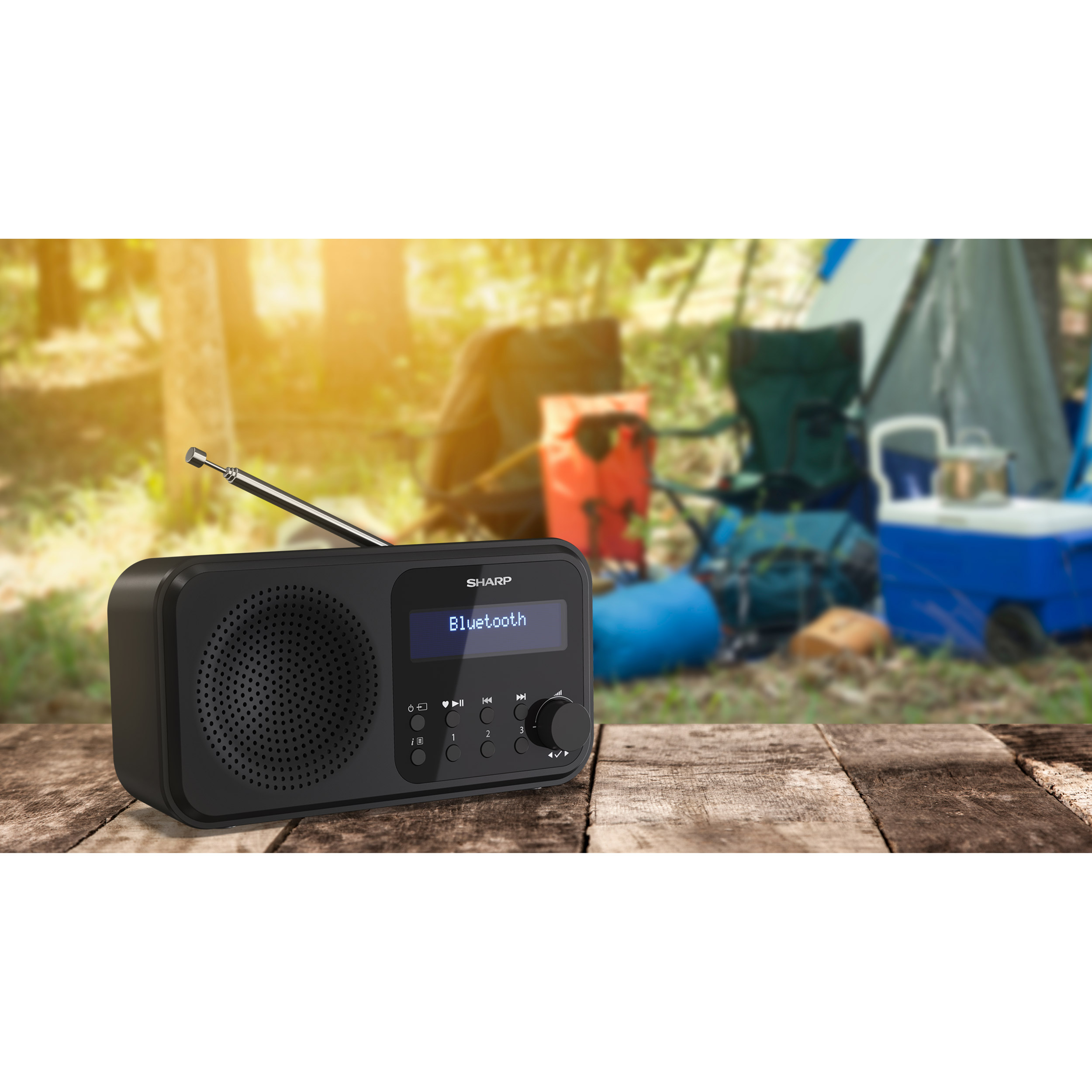 Портативный радиоприёмник SHARP DR-P420 Midnight Black