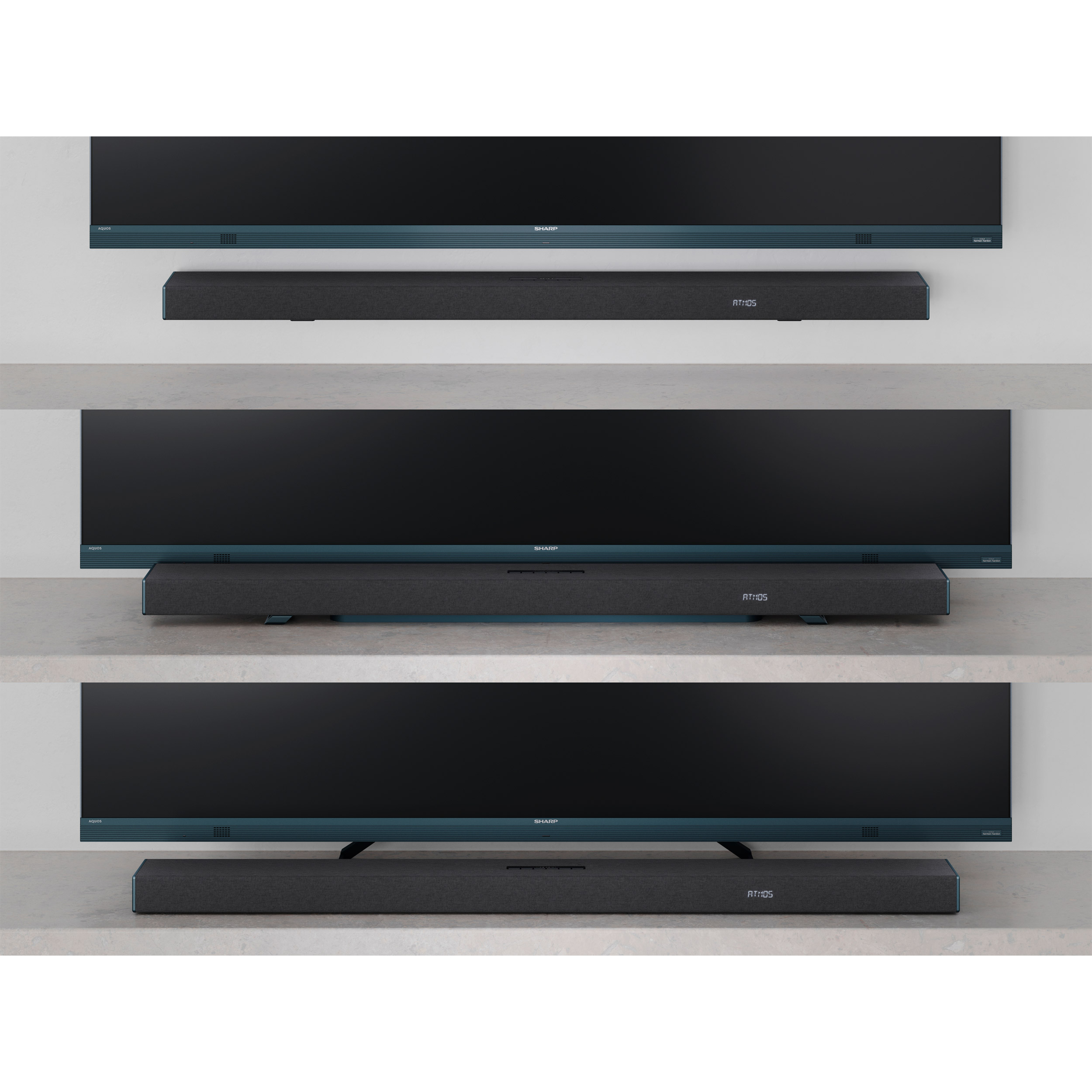 Саундбар с беспроводным сабвуфером SHARP HT-SBW53121 Aegean Blue