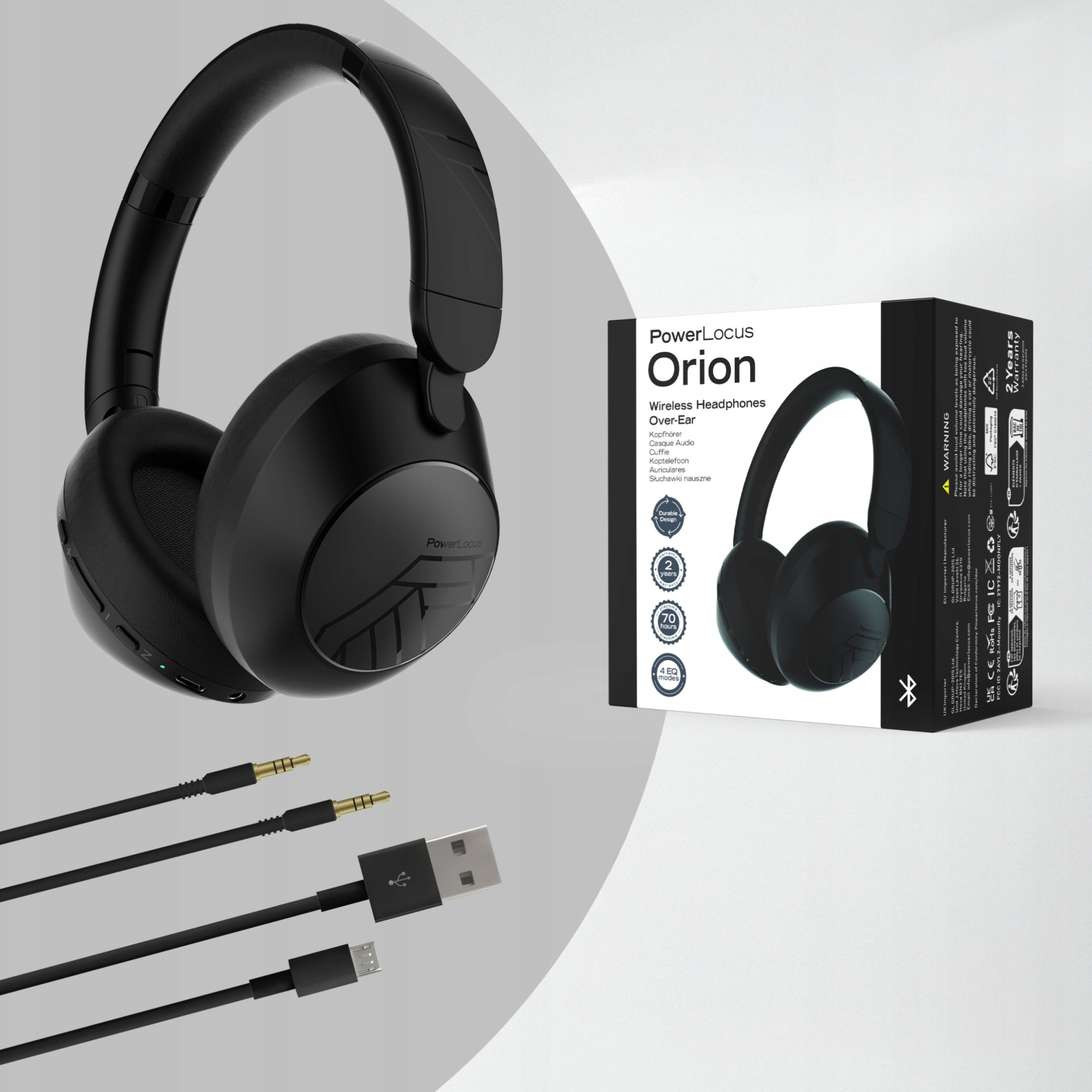 Навушники POWERLOCUS Orion Black