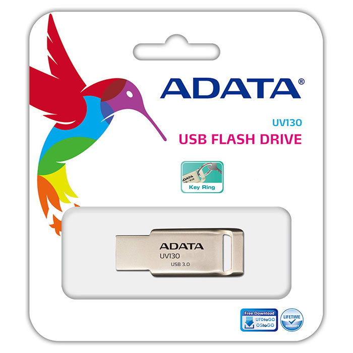 Флешка ADATA UV130 8GB USB2.0 (AUV130-8G-RGD)