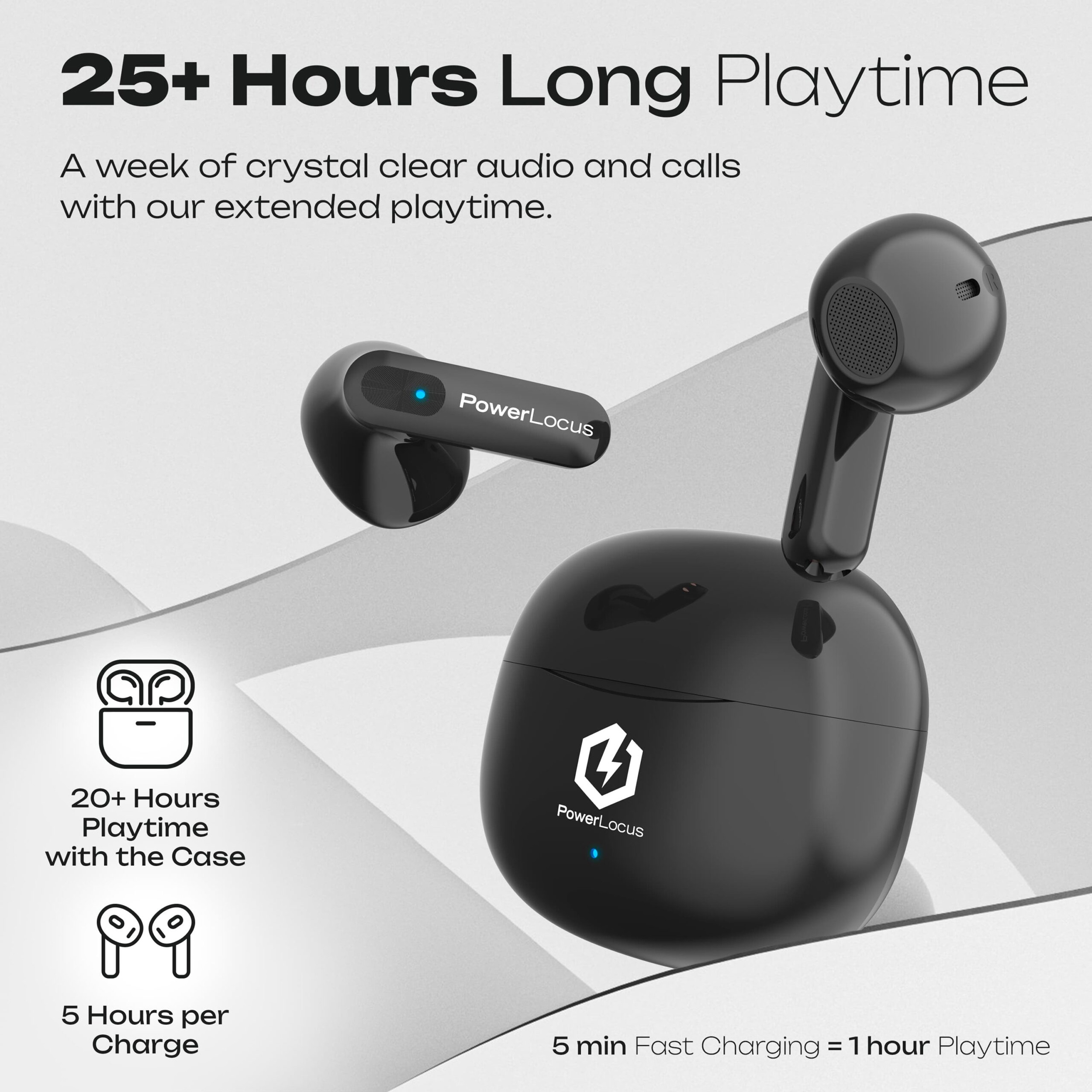 Наушники POWERLOCUS Vibe Black