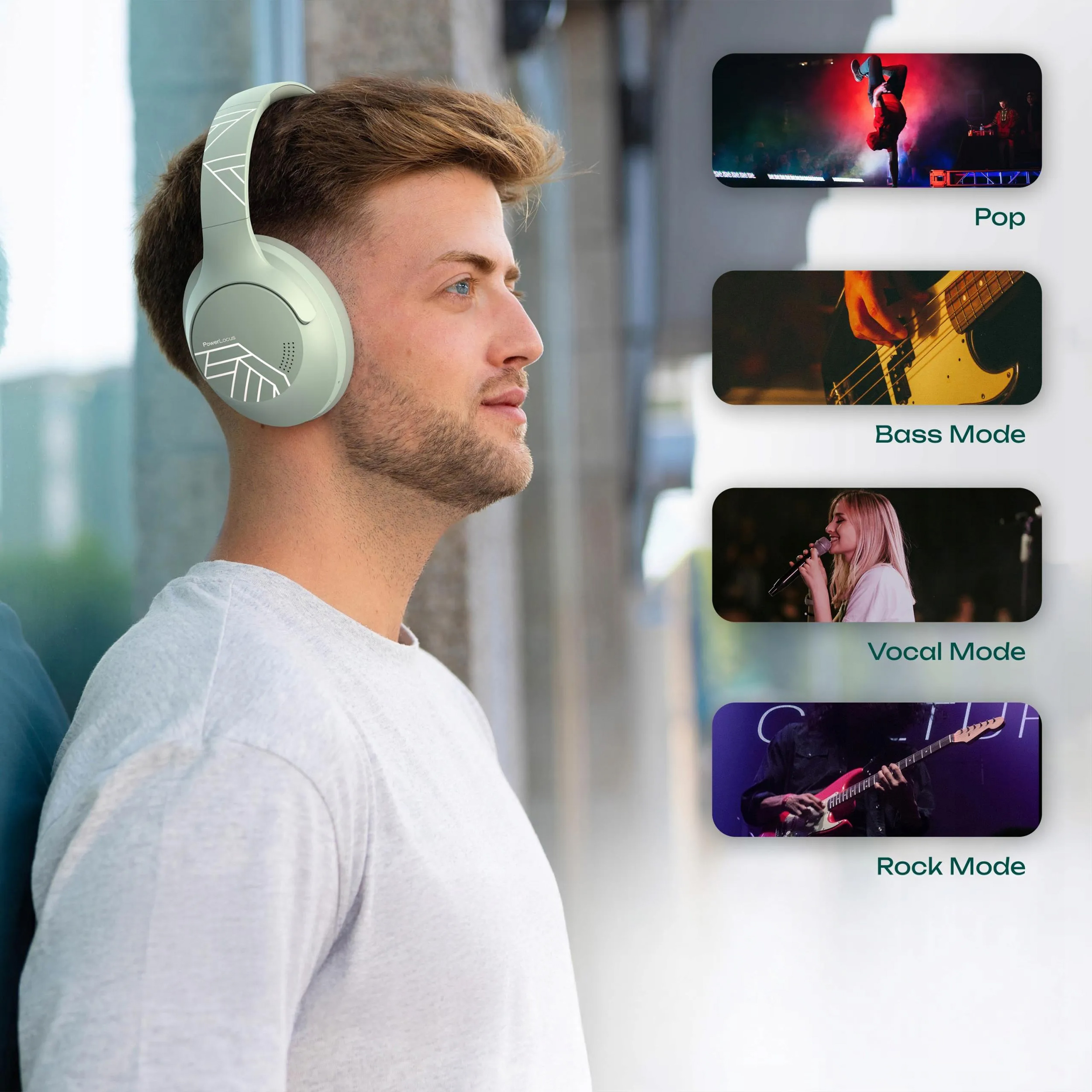 Наушники POWERLOCUS P3 Mint