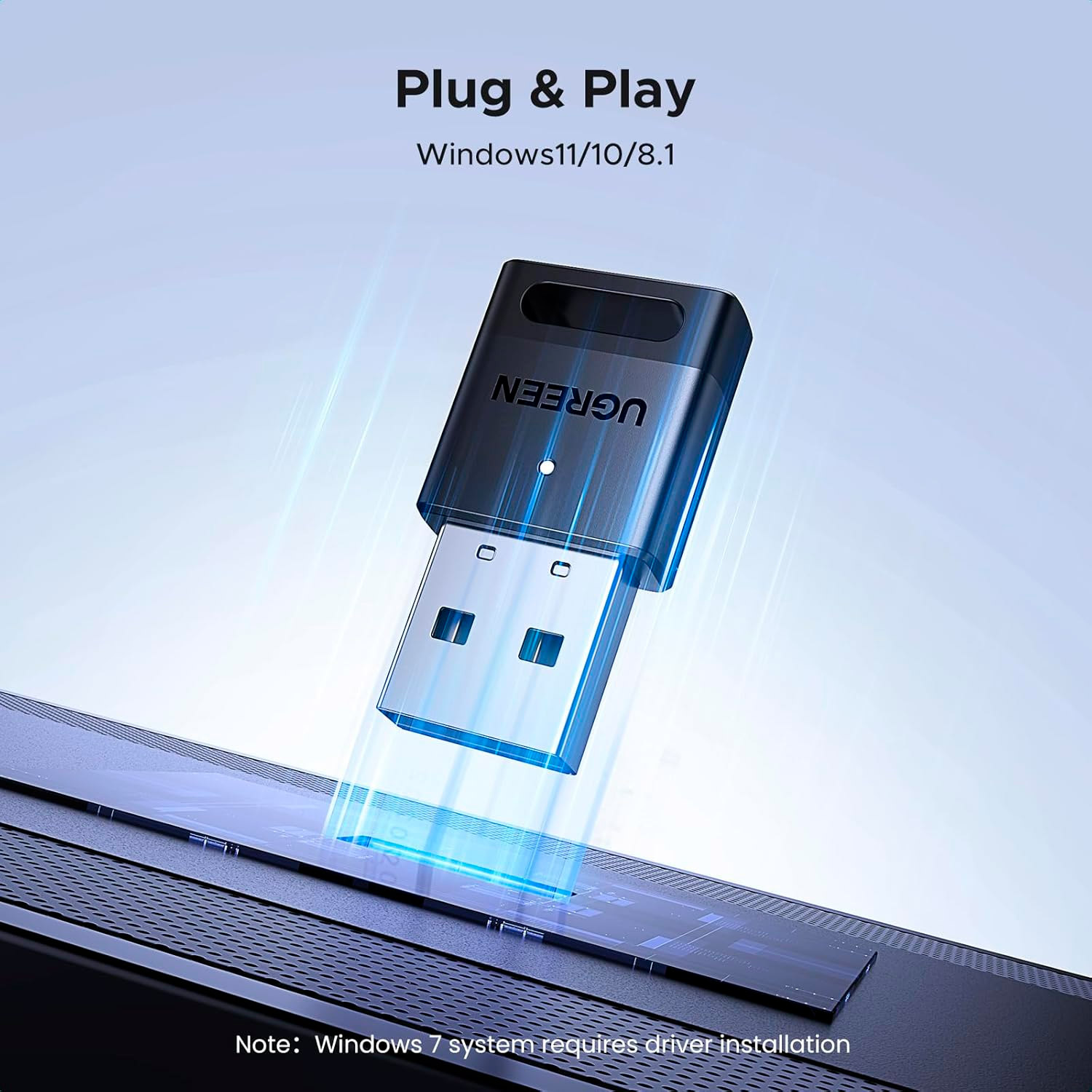 Bluetooth адаптер UGREEN CM748 Bluetooth 5.4 Adapter Black (45134)