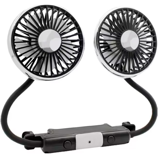 Автомобільний вентилятор XOKO F310 Dual-Headed Car Backseat Fan Black (XK-F310)