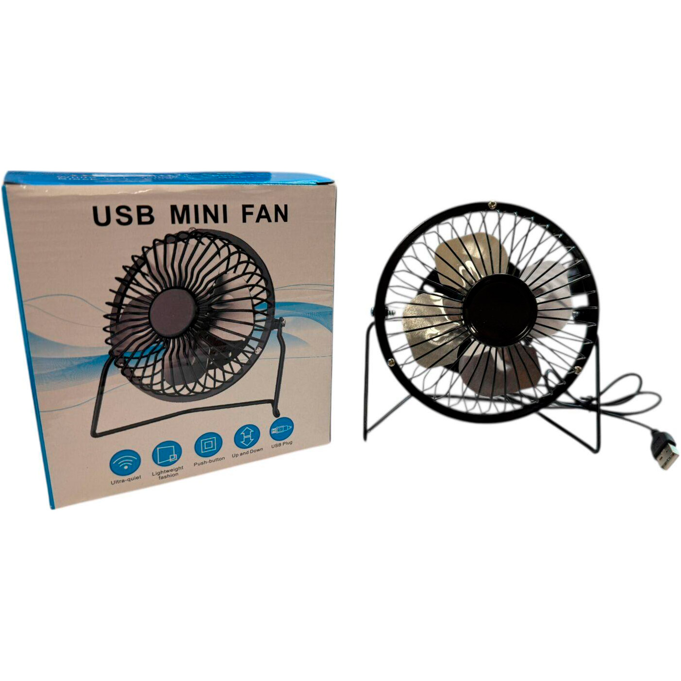 Настільний портативний вентилятор XOKO F04 USB Mini Fan Black